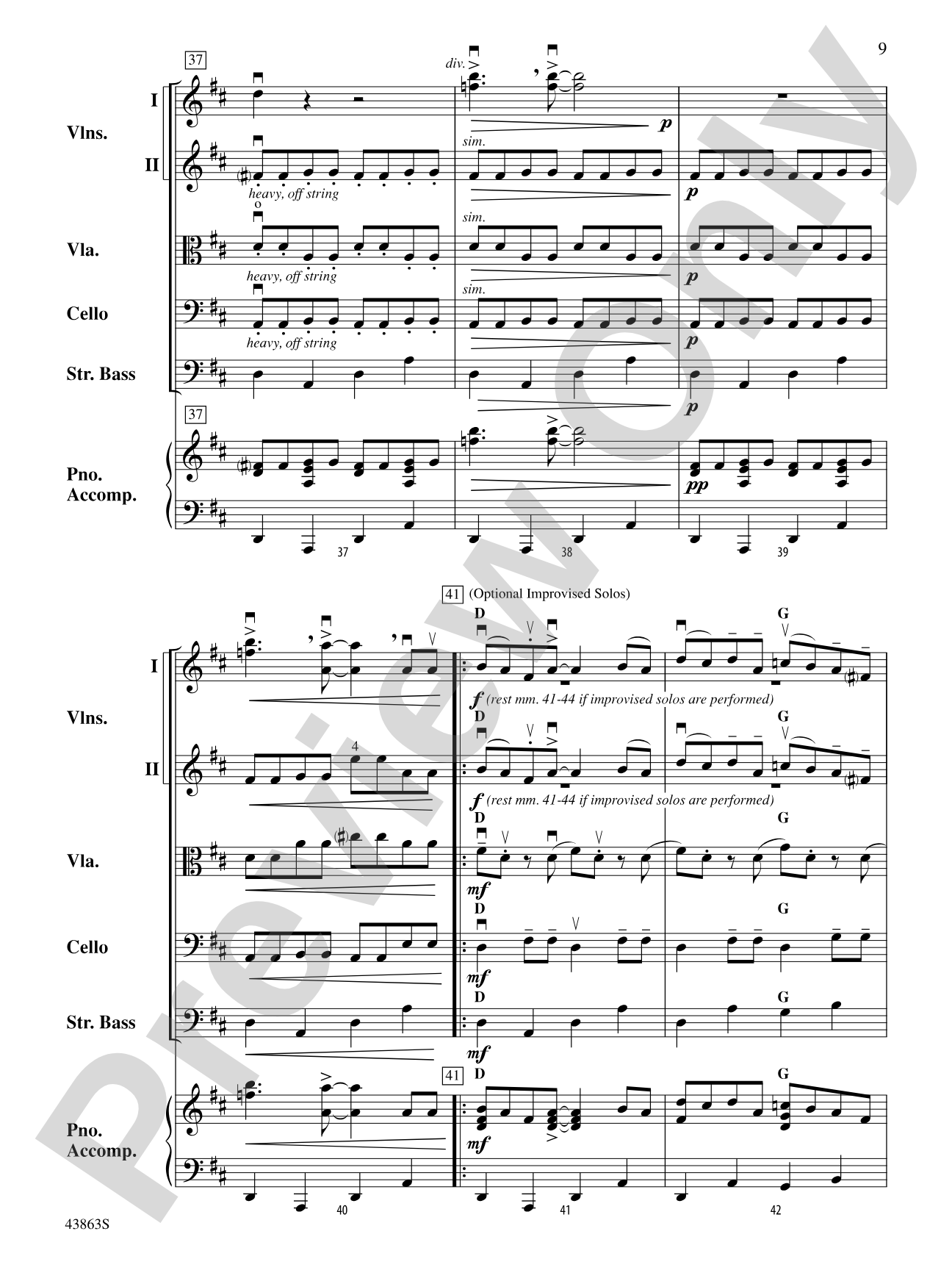 Fiddlin' Casey Jones: String Orchestra Conductor Score & Parts