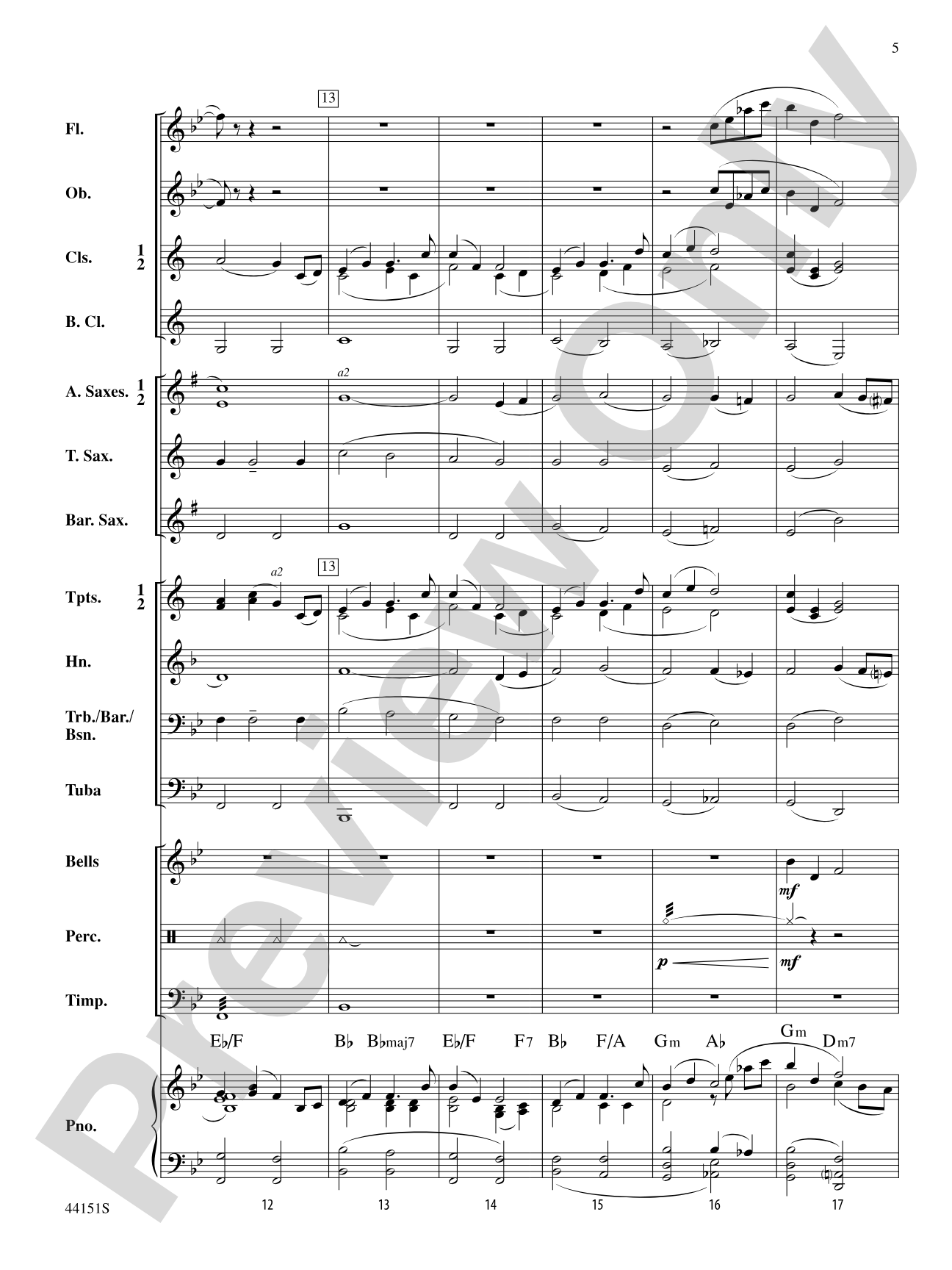 Serenade: Concert Band Conductor Score & Parts