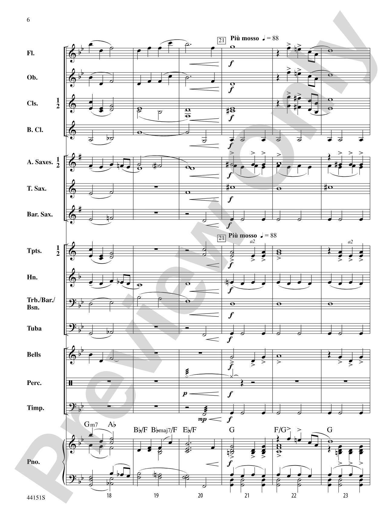Serenade: Concert Band Conductor Score & Parts