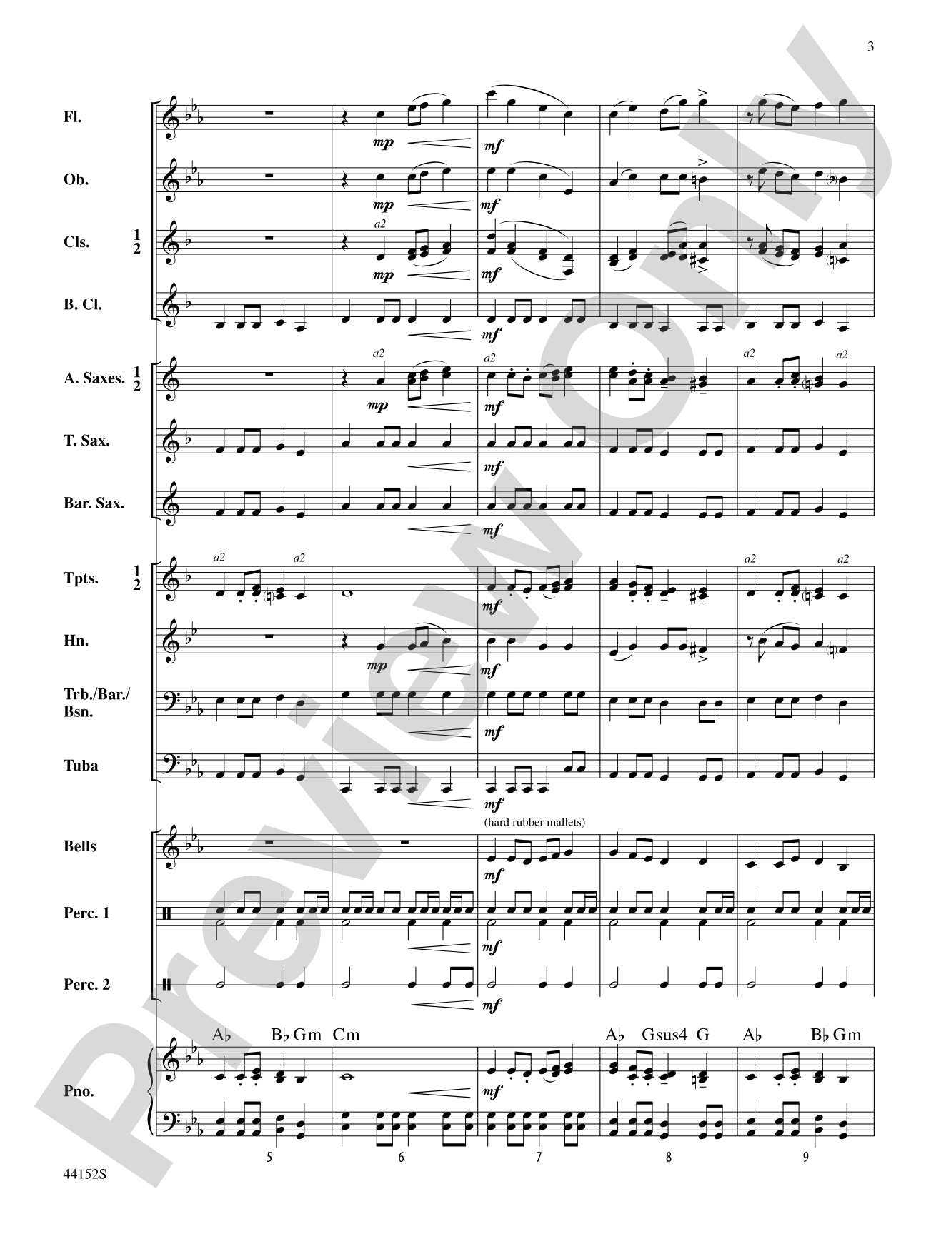 Stately Dances: Concert Band Conductor Score & Parts