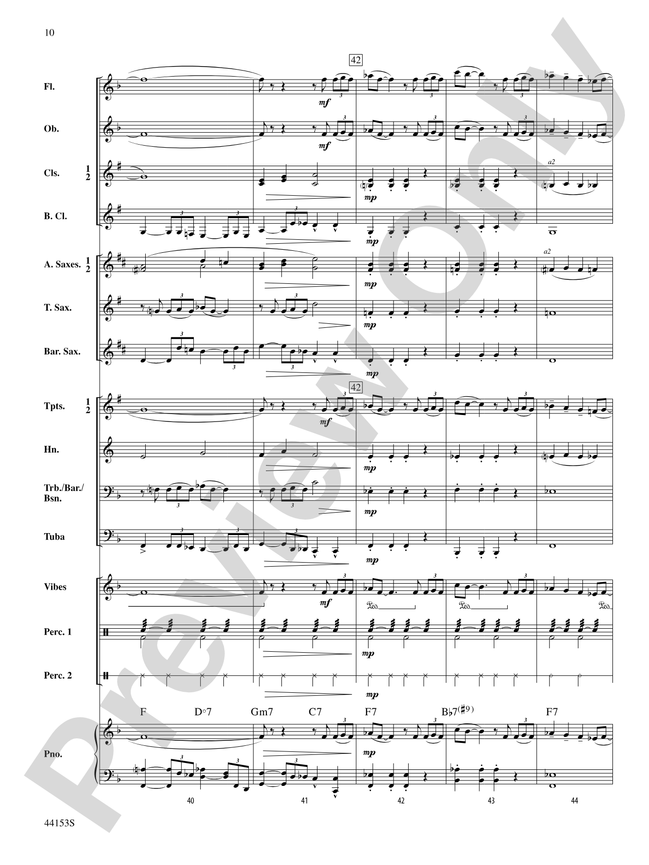 Hues of Blue: Concert Band Conductor Score & Parts