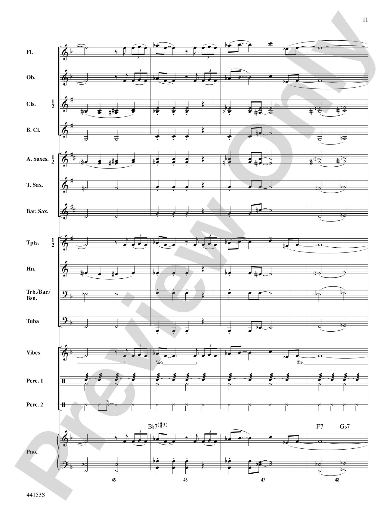 Hues of Blue: Concert Band Conductor Score & Parts