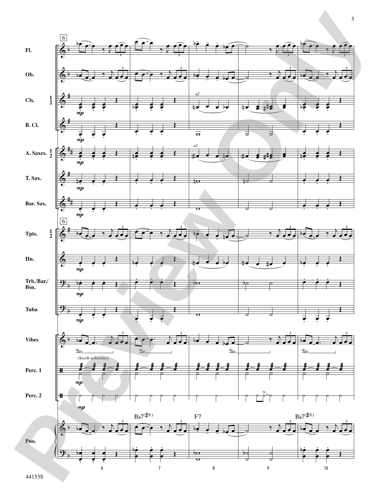 Hues of Blue: Concert Band Conductor Score & Parts
