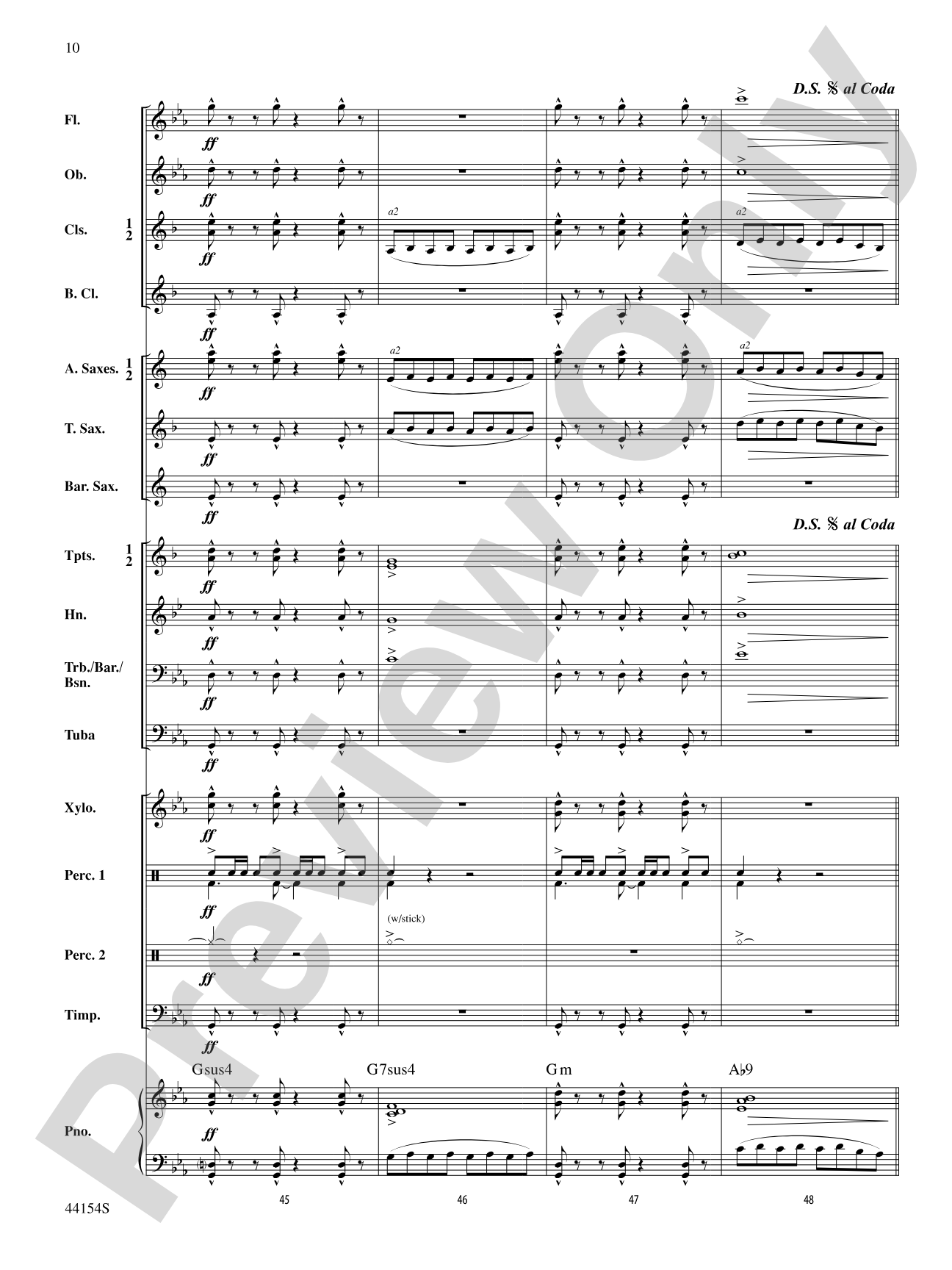 Harbinger: Concert Band Conductor Score & Parts