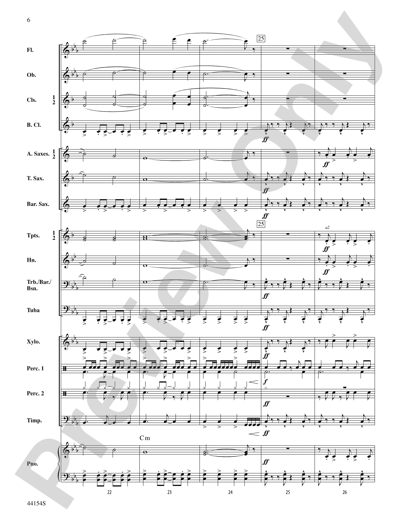 Harbinger: Concert Band Conductor Score & Parts