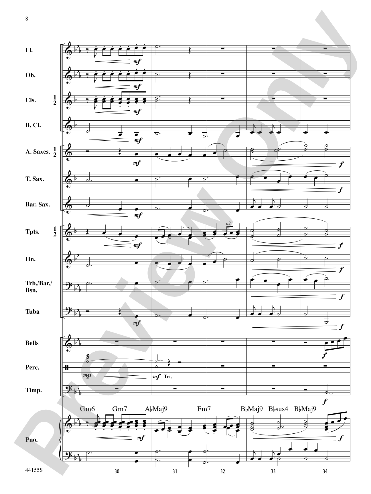 Dancing Kites: Concert Band Conductor Score & Parts