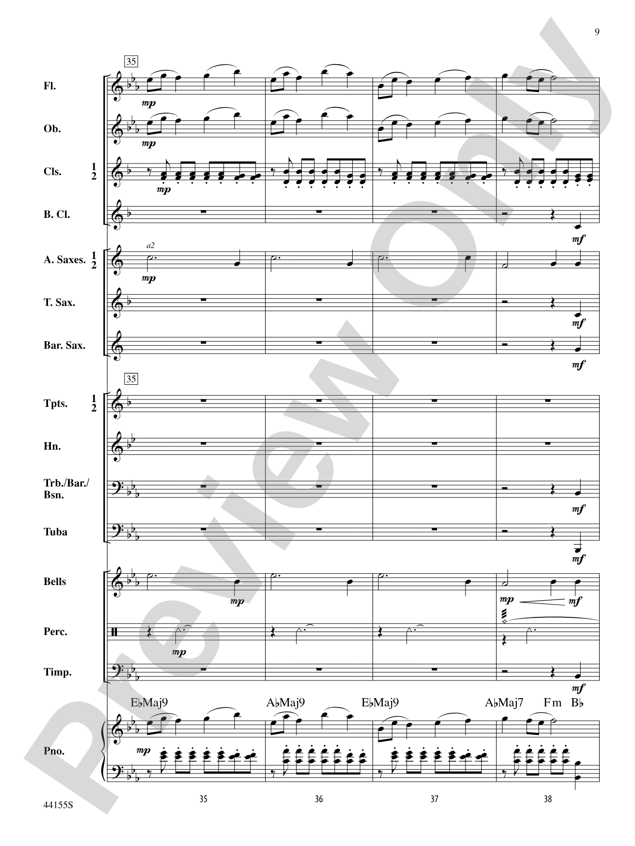 Dancing Kites: Concert Band Conductor Score & Parts