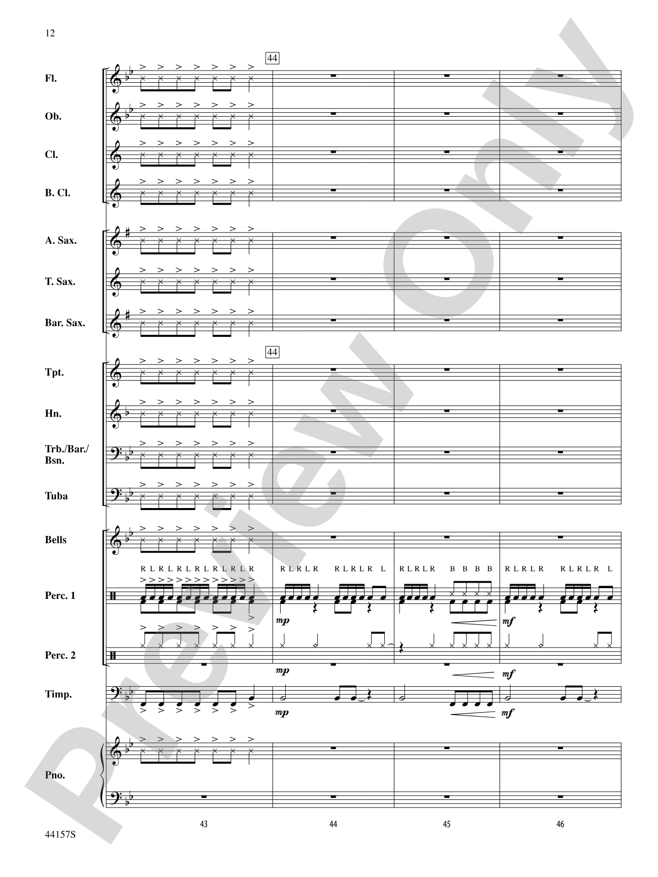 Worksite: Concert Band Conductor Score & Parts