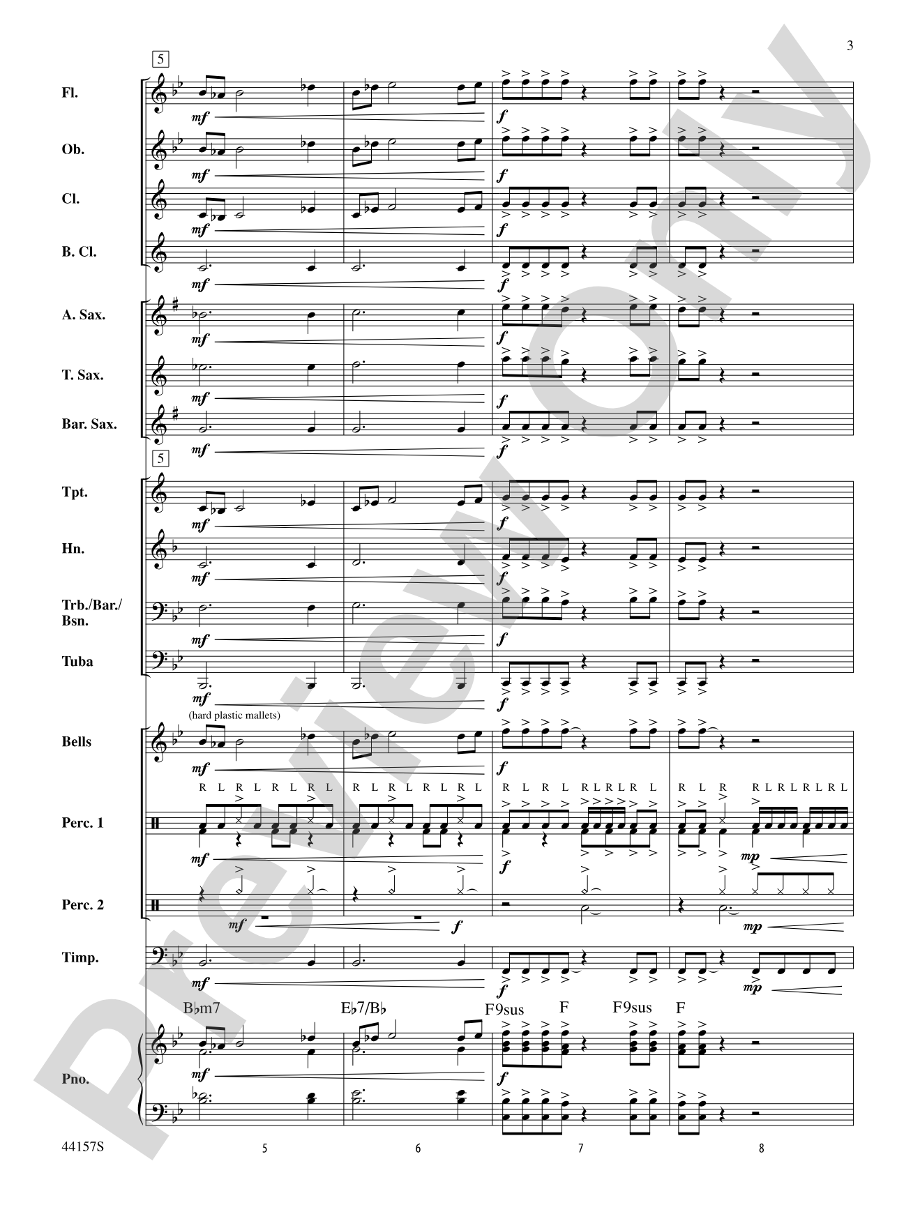 Worksite: Concert Band Conductor Score & Parts