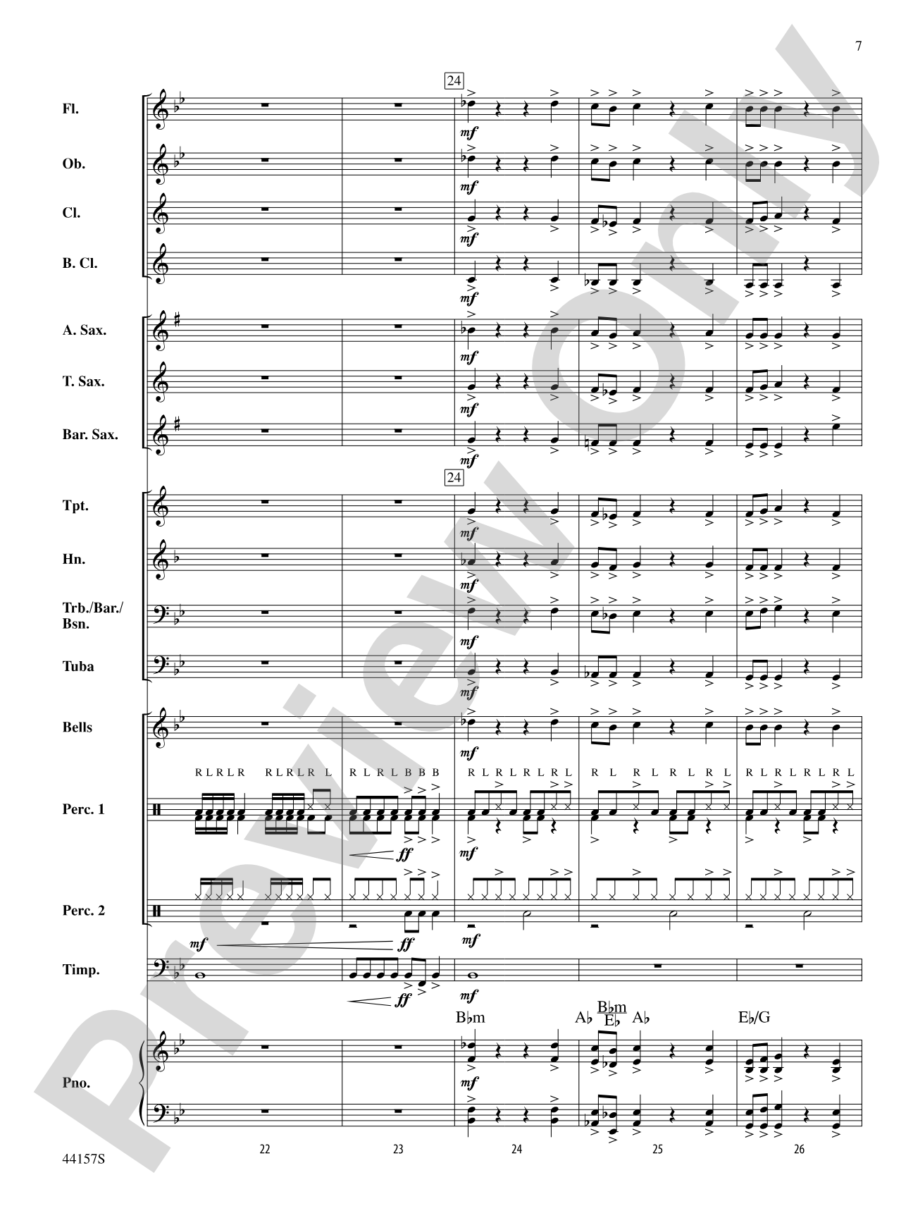 Worksite: Concert Band Conductor Score & Parts