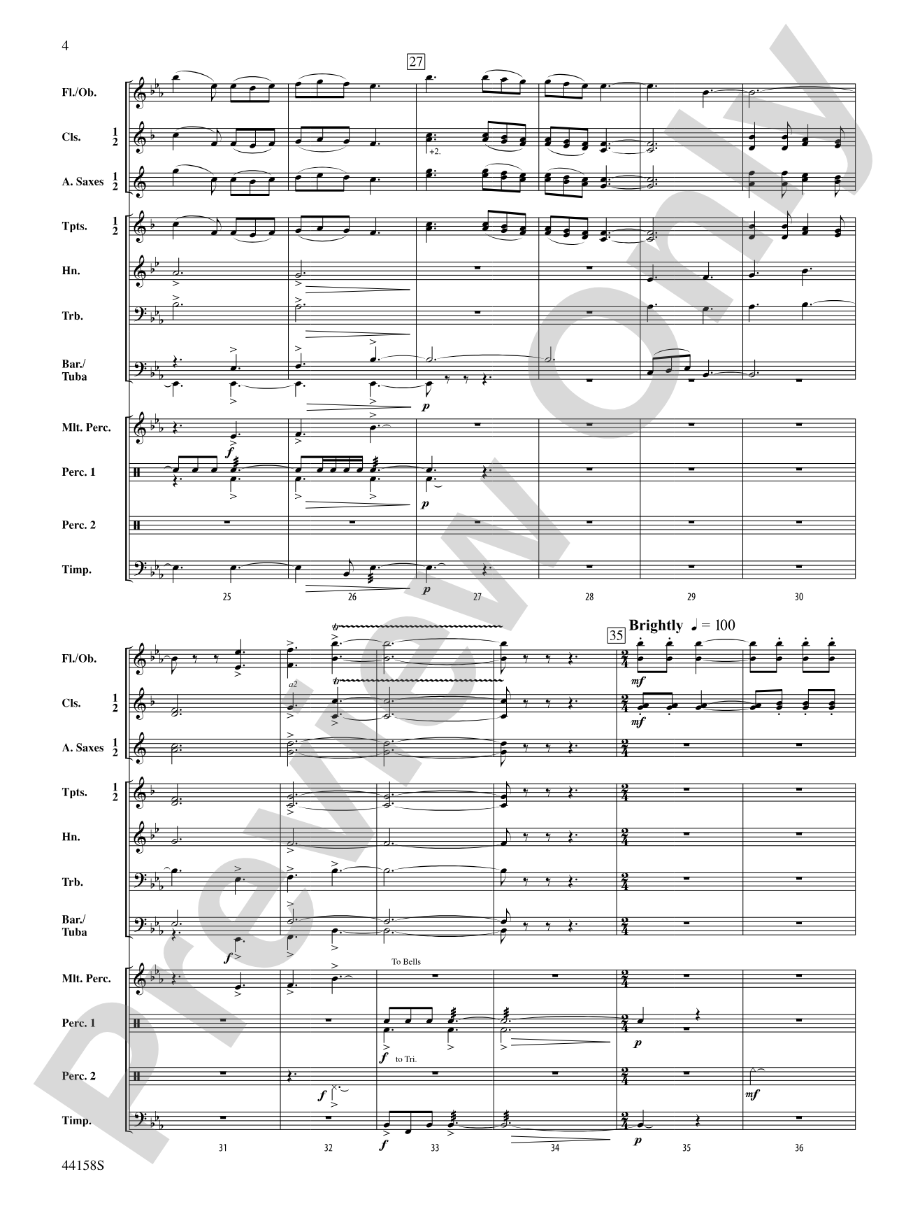 Bring a Torch, Jeanette, Isabella: Concert Band Conductor Score & Parts