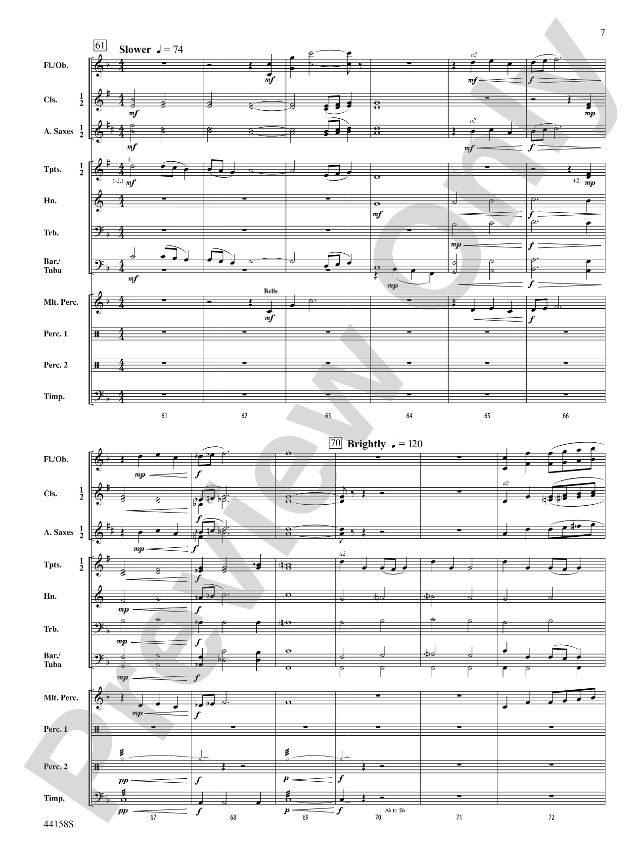 Bring a Torch, Jeanette, Isabella: Concert Band Conductor Score & Parts