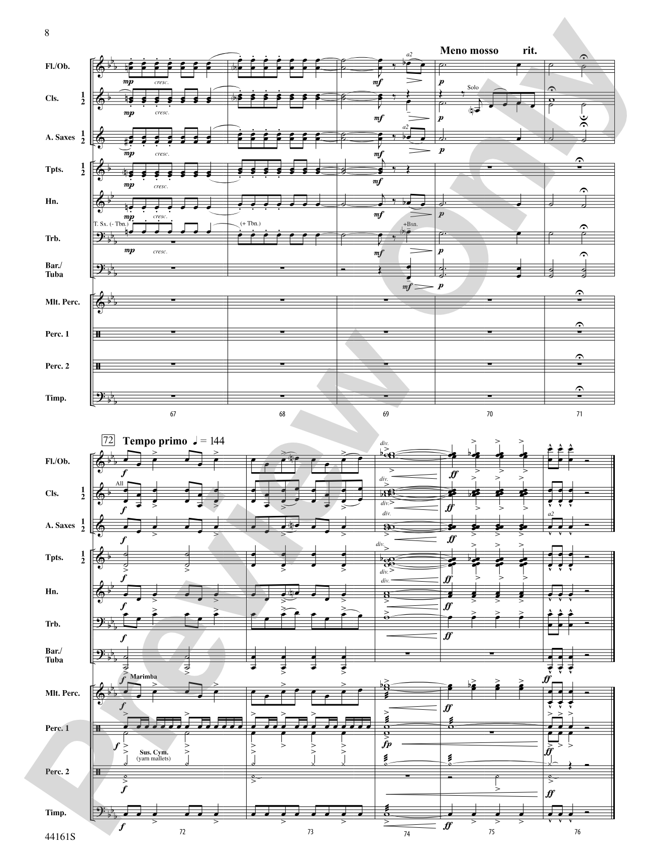 Der Erlkönig: Concert Band Conductor Score & Parts
