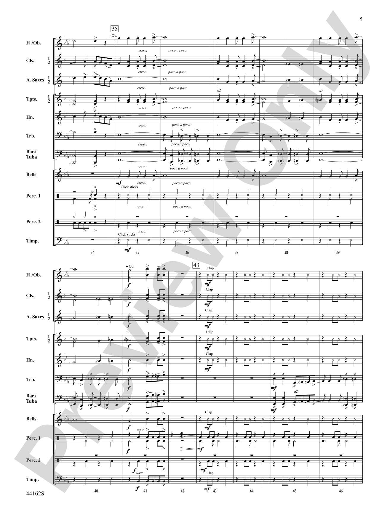 O Happy Day: Concert Band Conductor Score & Parts