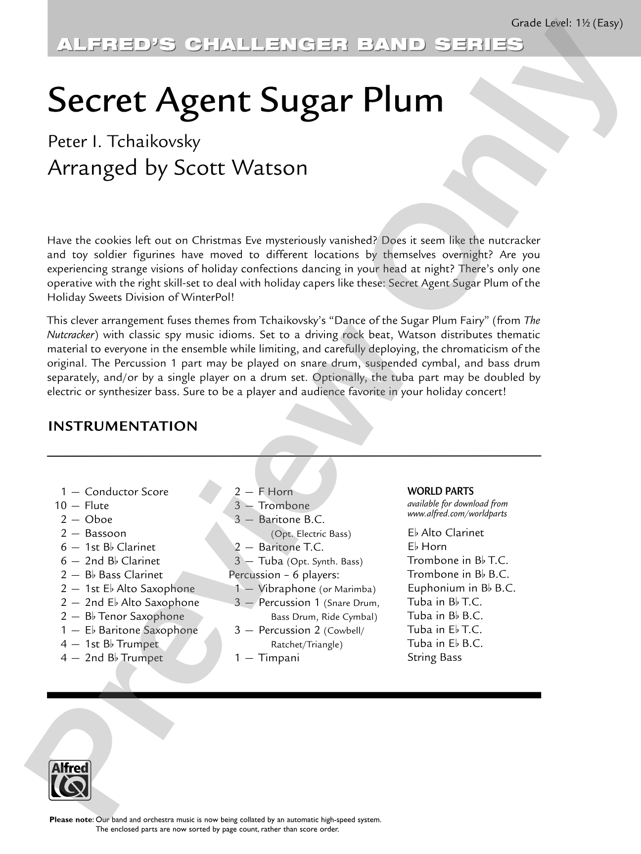 Secret Agent Sugar Plum: Score