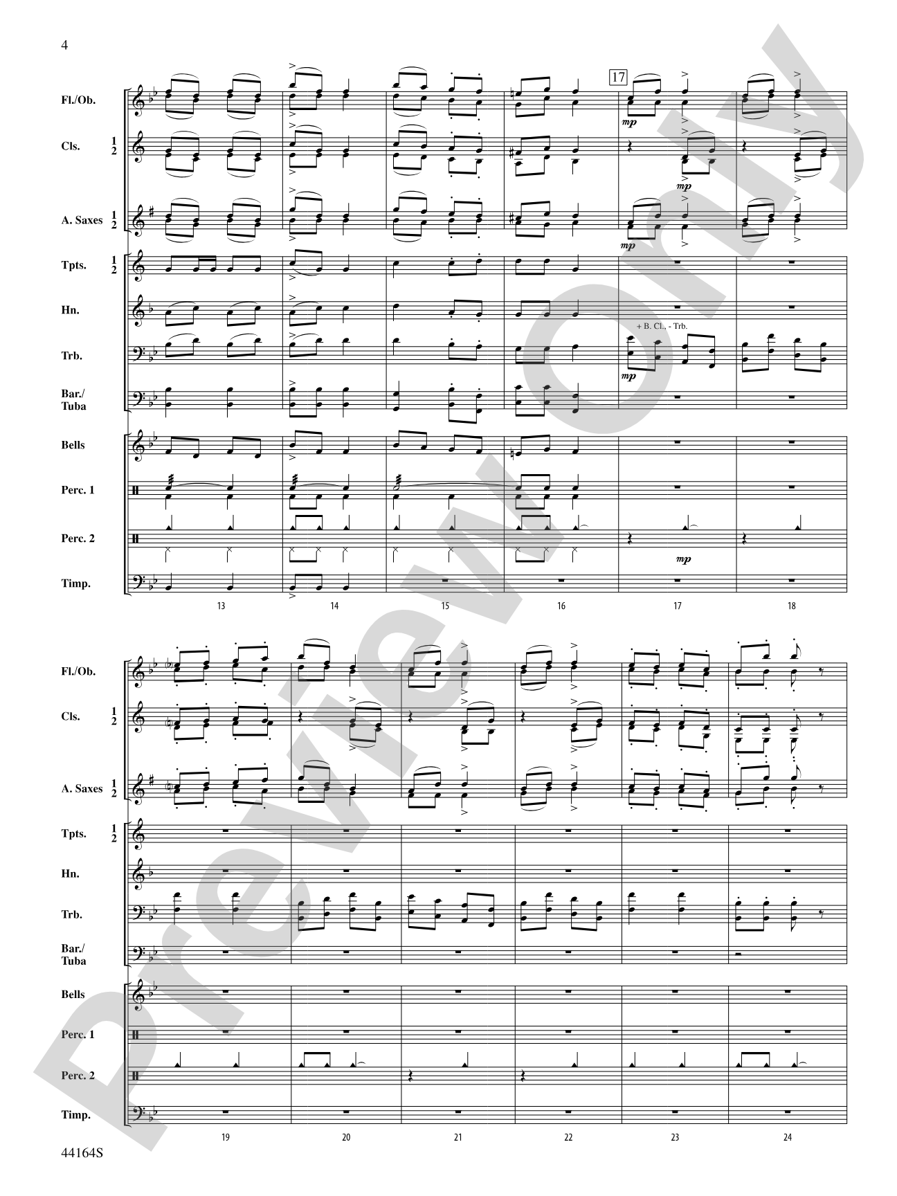 Ecossaise for Military Band, WoO 22: Concert Band Conductor Score & Parts