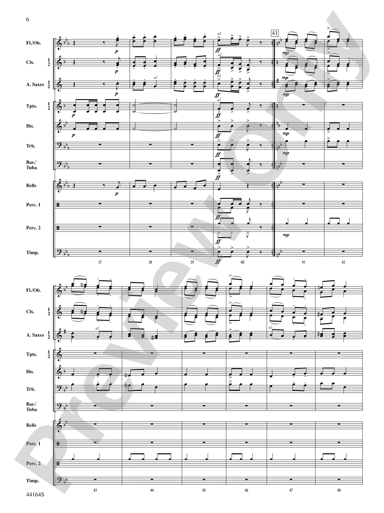 Ecossaise for Military Band, WoO 22: Concert Band Conductor Score & Parts
