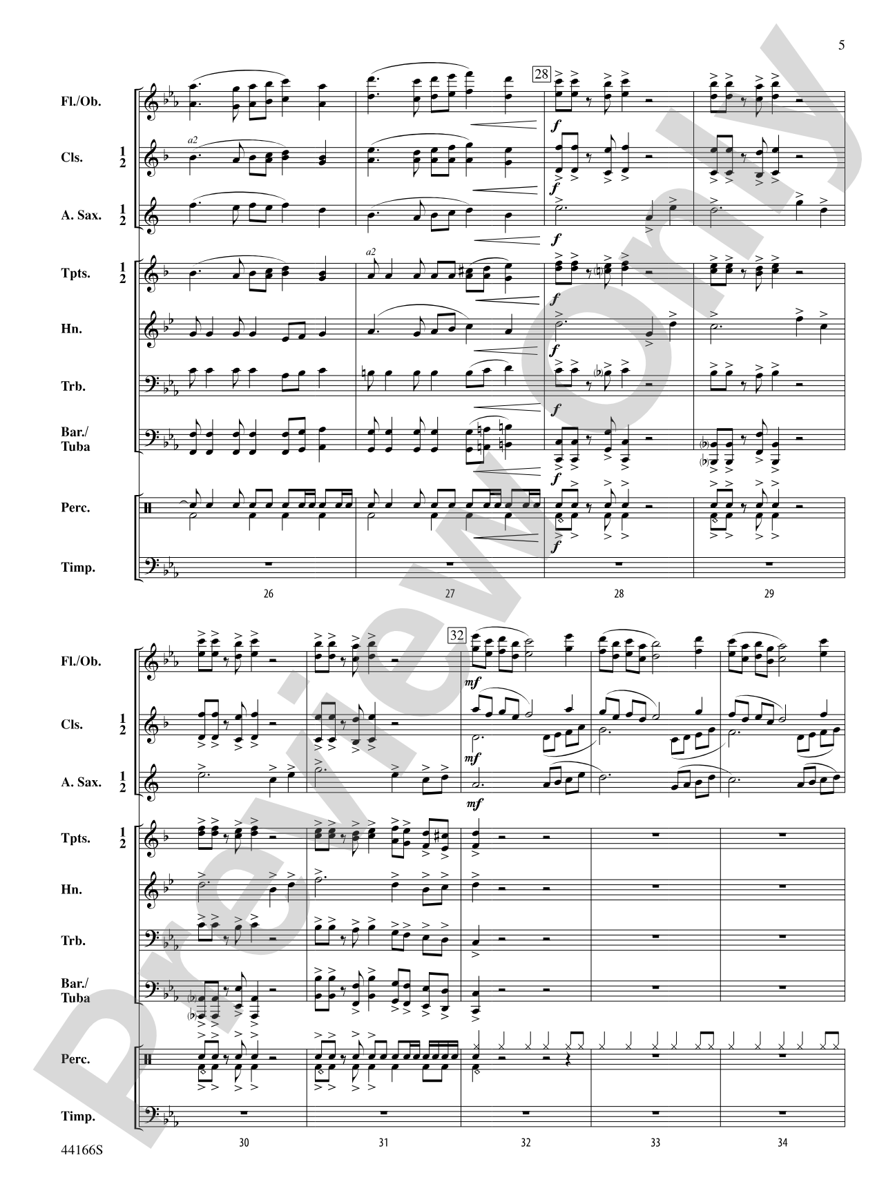 Point of the Mountain: Concert Band Conductor Score & Parts