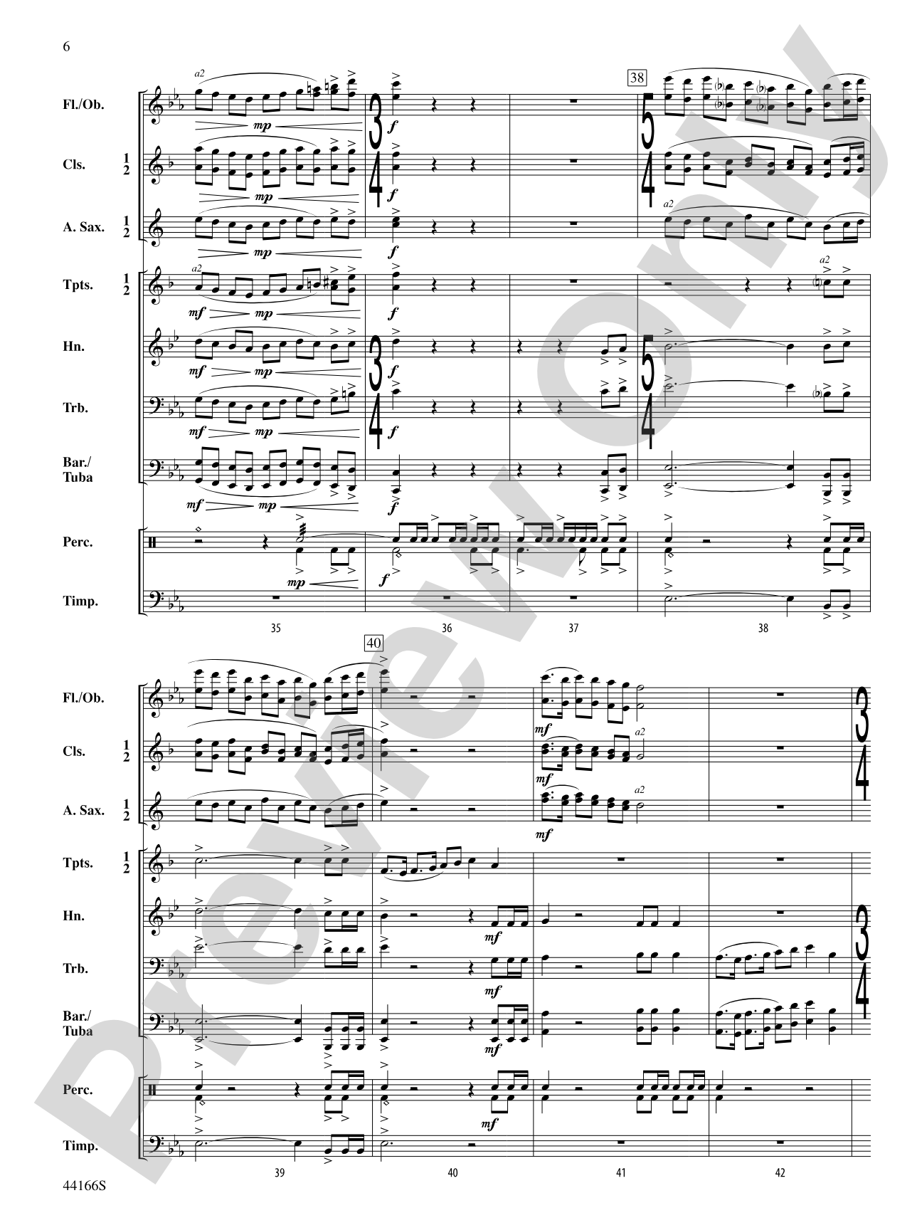 Point of the Mountain: Concert Band Conductor Score & Parts