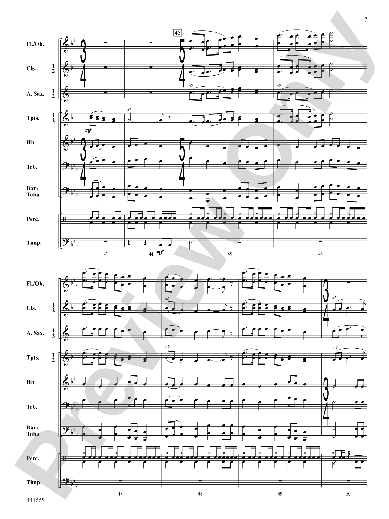 Point of the Mountain: Concert Band Conductor Score & Parts