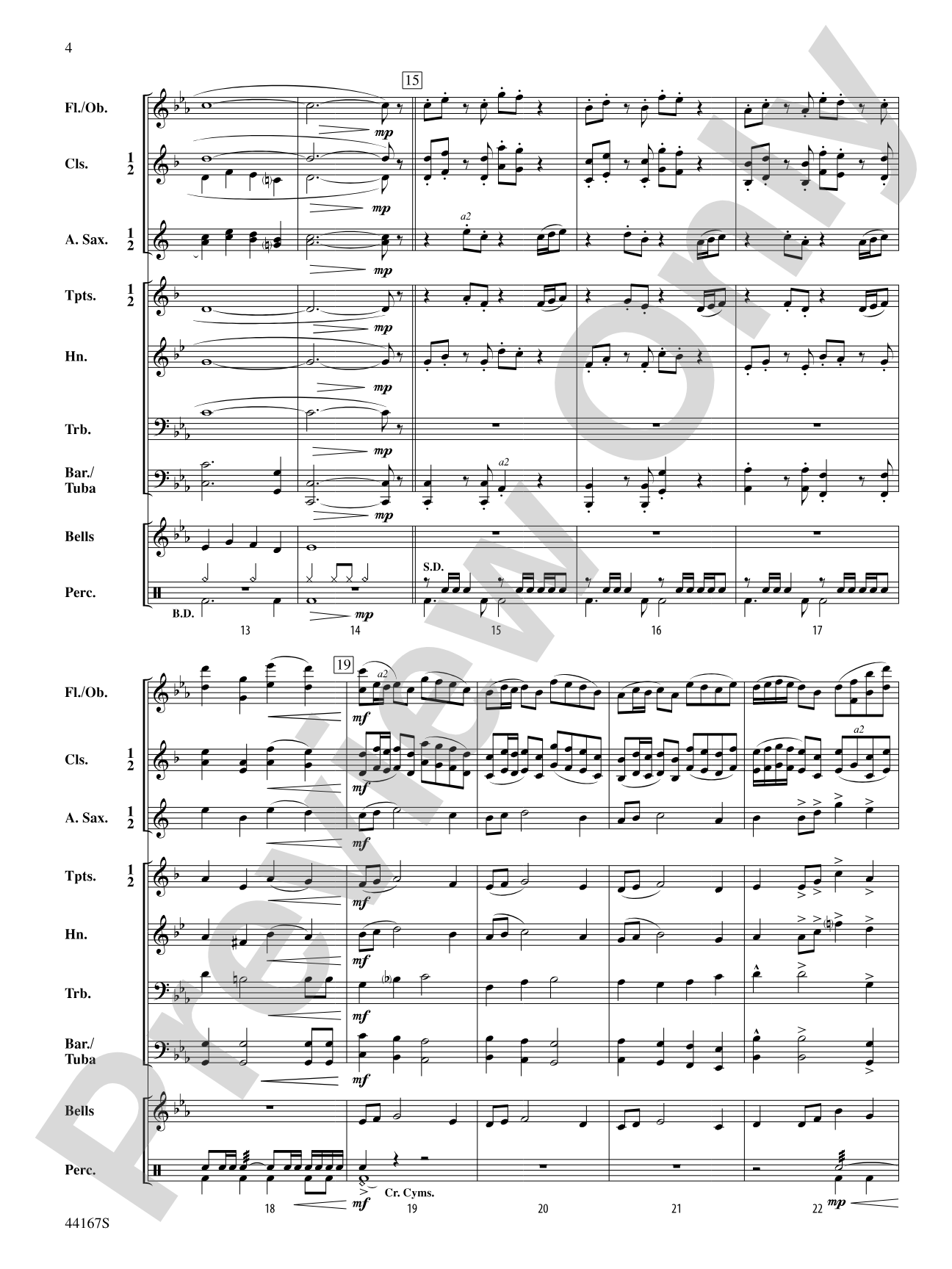 Autumn Reflections: Concert Band Conductor Score & Parts