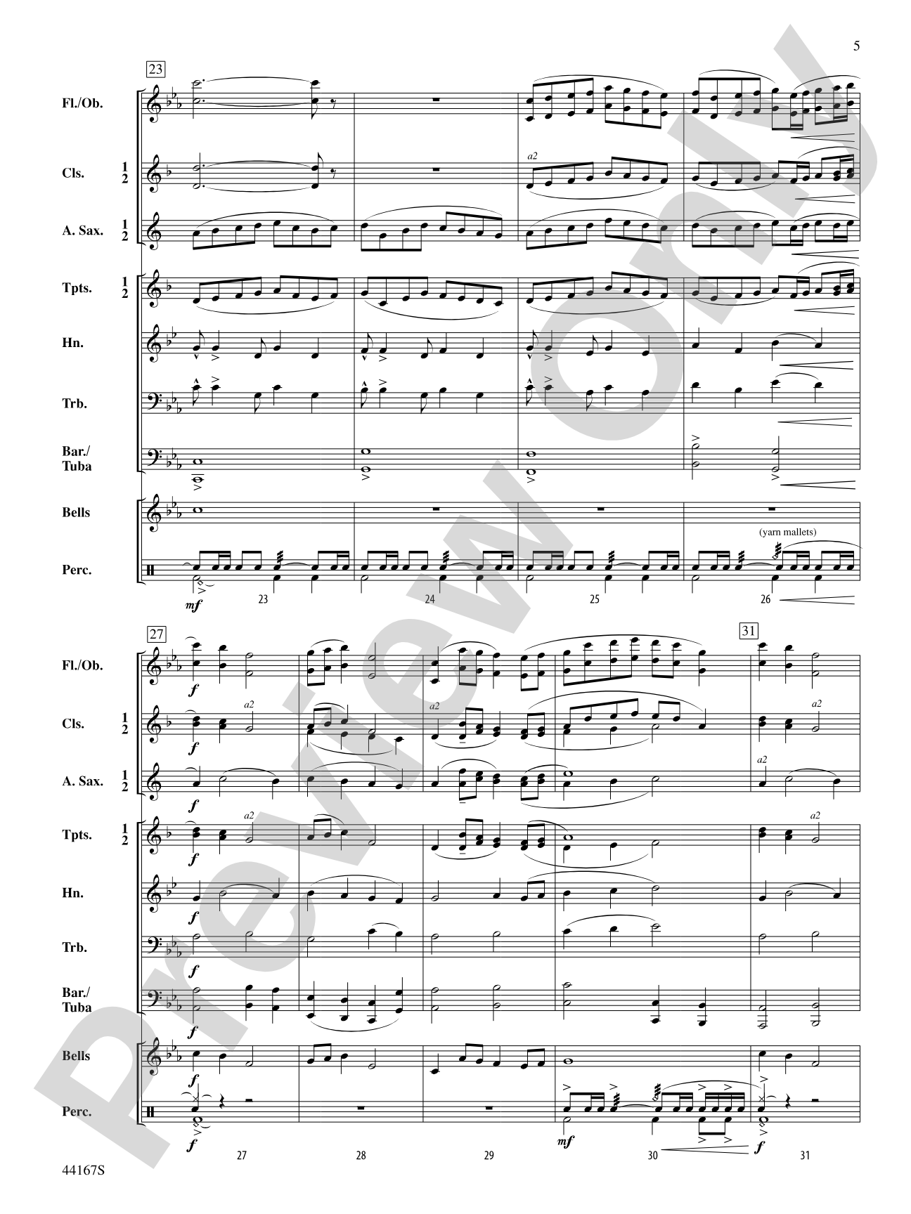 Autumn Reflections: Concert Band Conductor Score & Parts