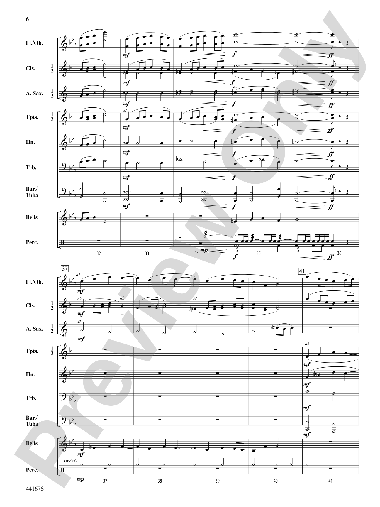 Autumn Reflections: Concert Band Conductor Score & Parts