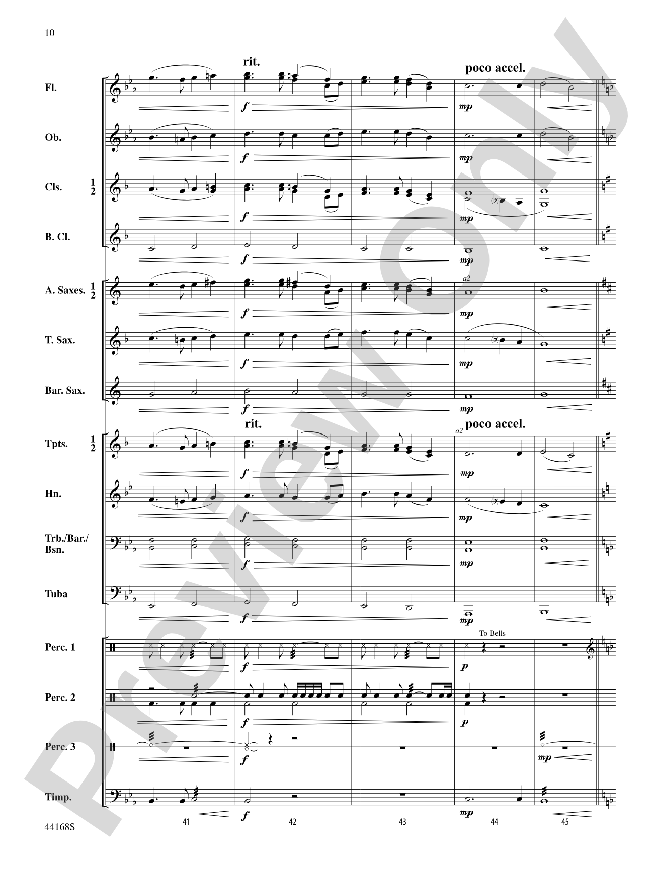 Dream Tides: Concert Band Conductor Score & Parts