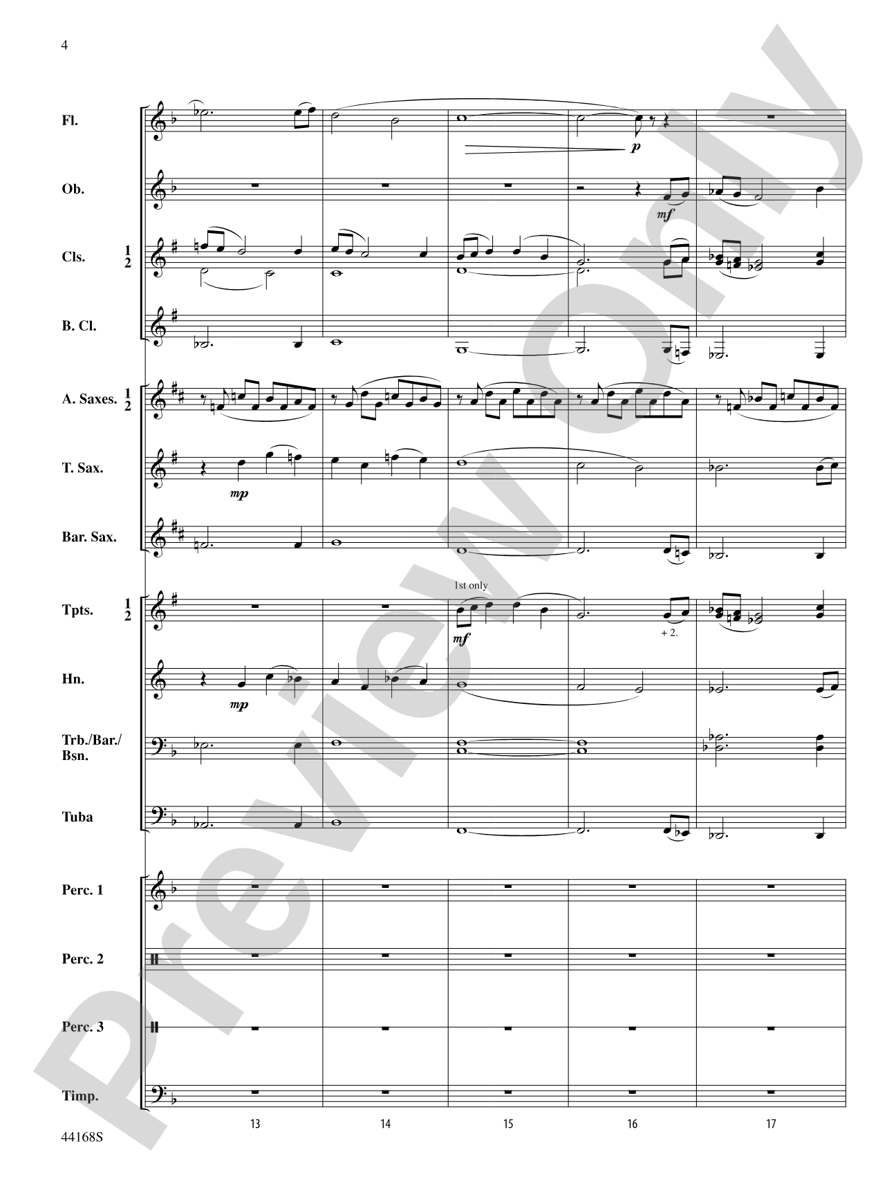 Dream Tides: Concert Band Conductor Score & Parts