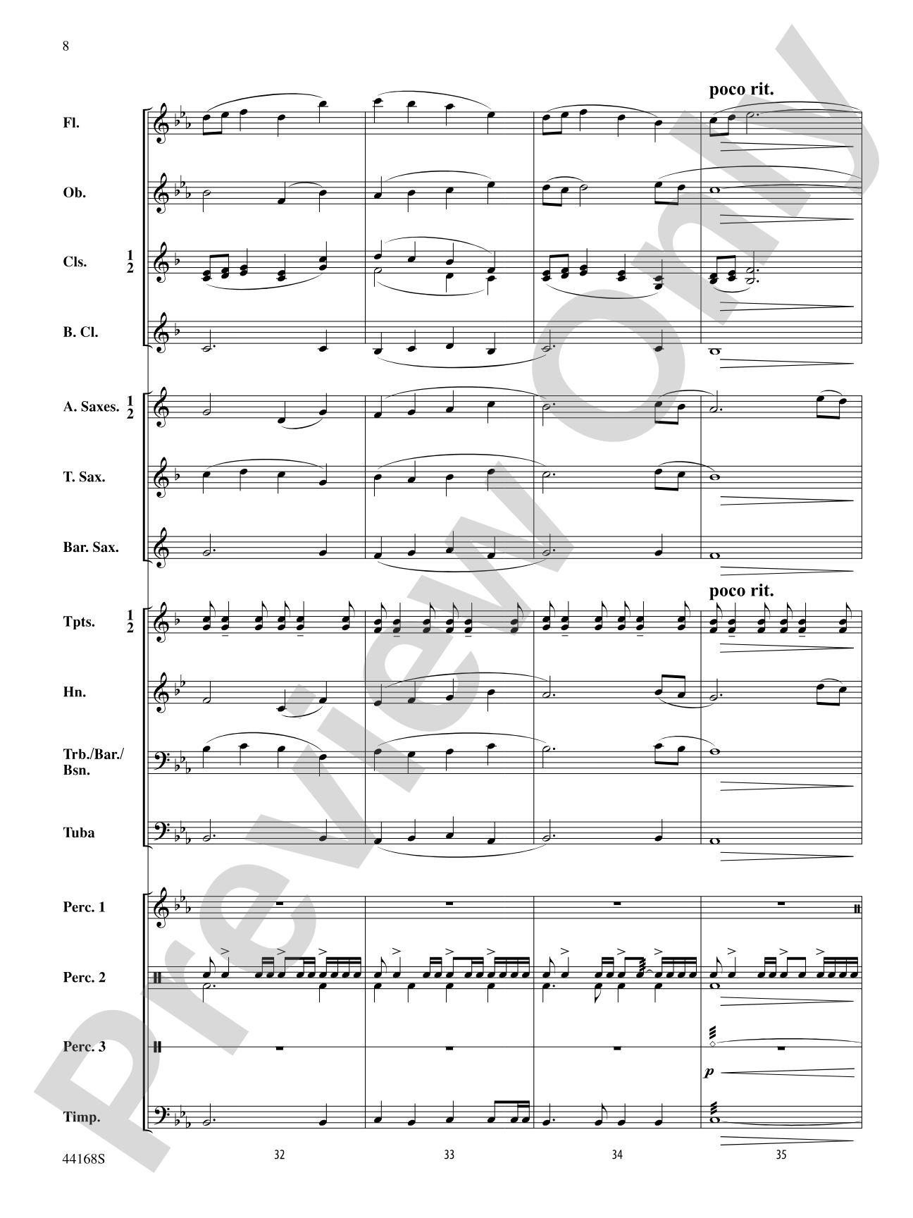 Dream Tides: Concert Band Conductor Score & Parts