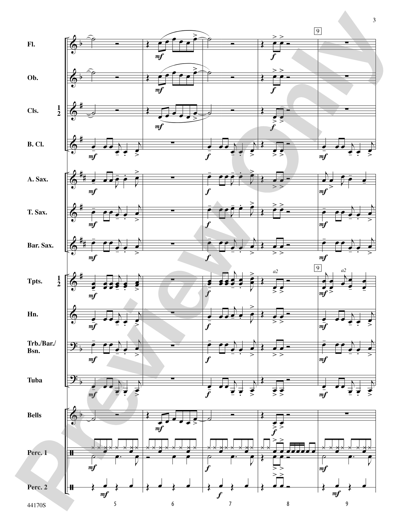 Fiesta Rock: Concert Band Conductor Score & Parts