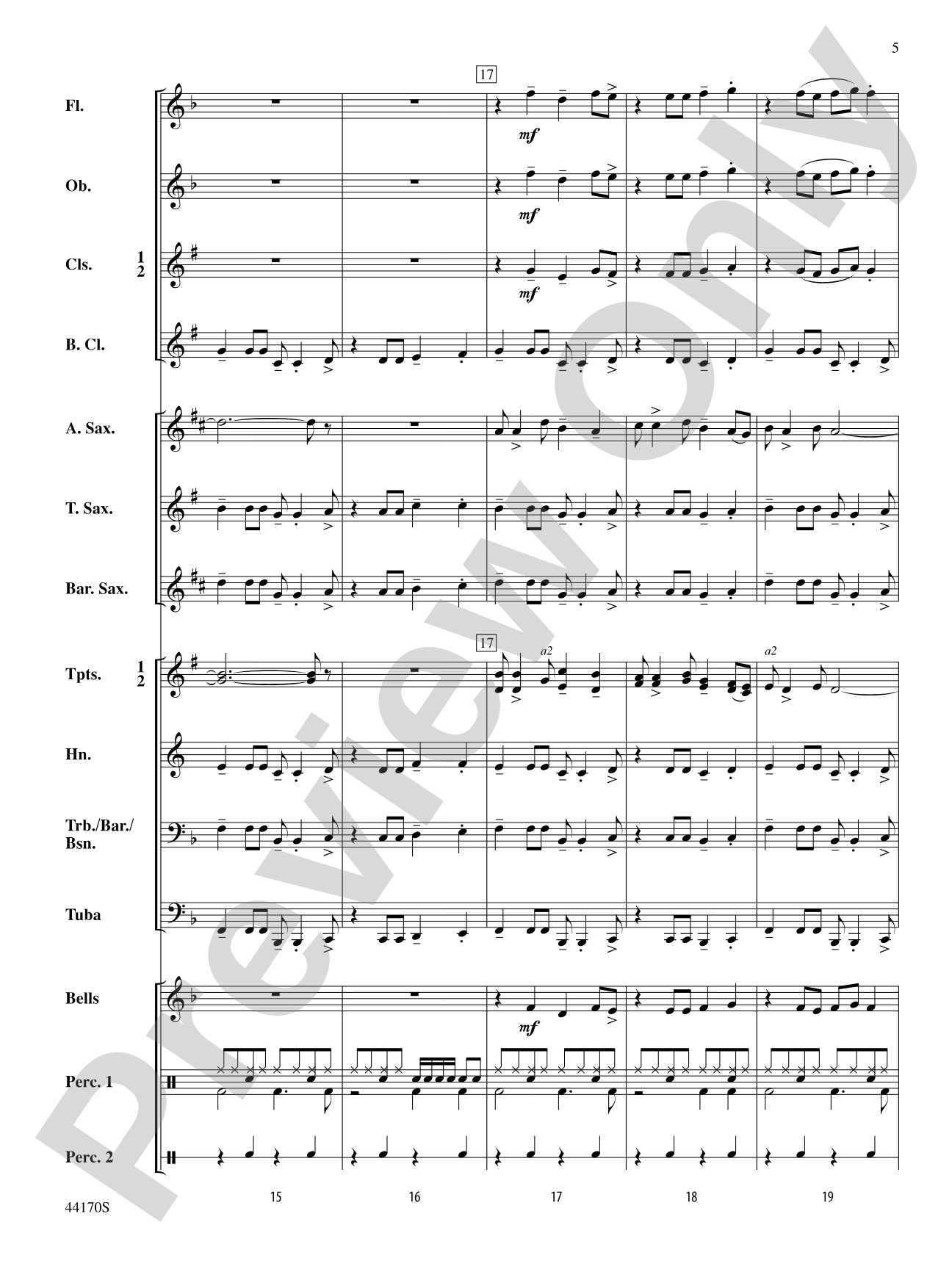 Fiesta Rock: Concert Band Conductor Score & Parts