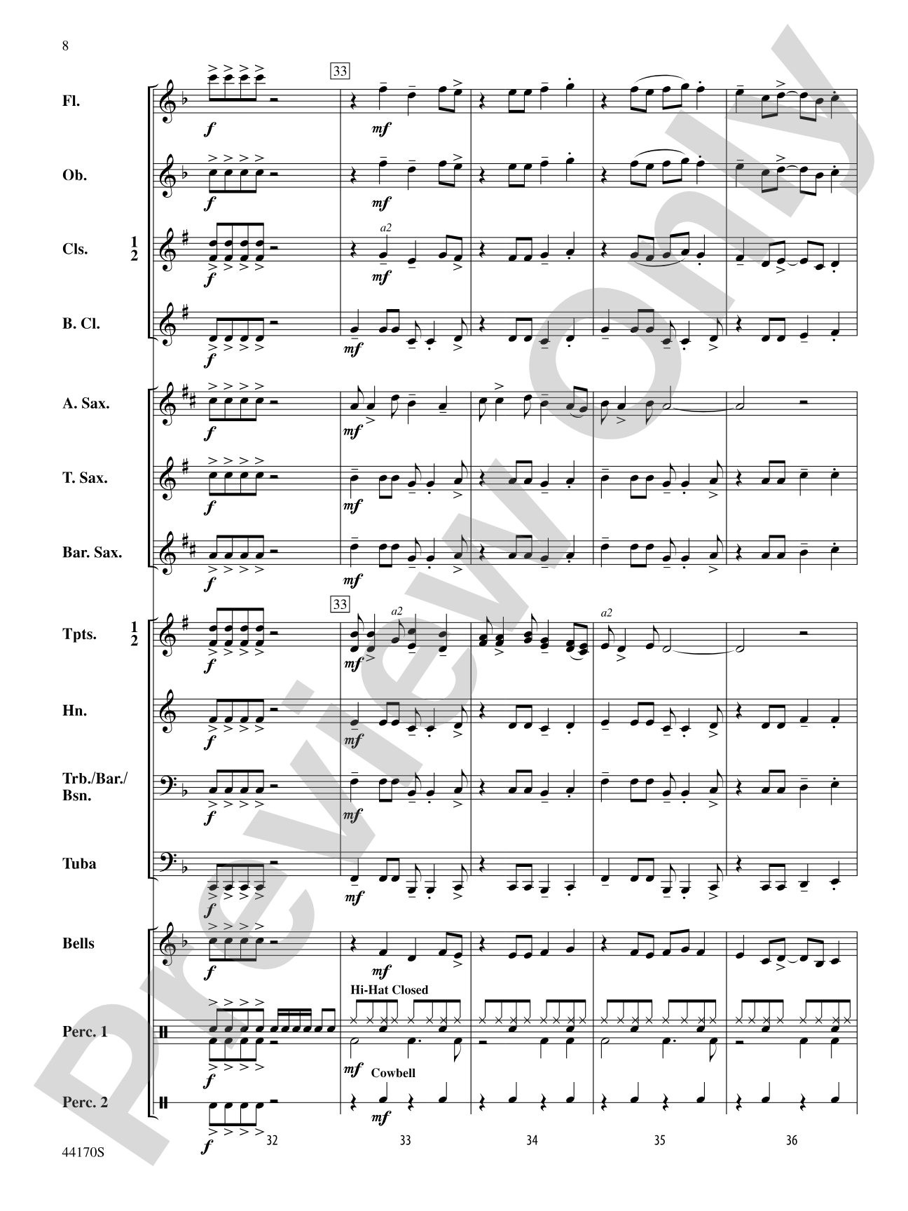 Fiesta Rock: Concert Band Conductor Score & Parts
