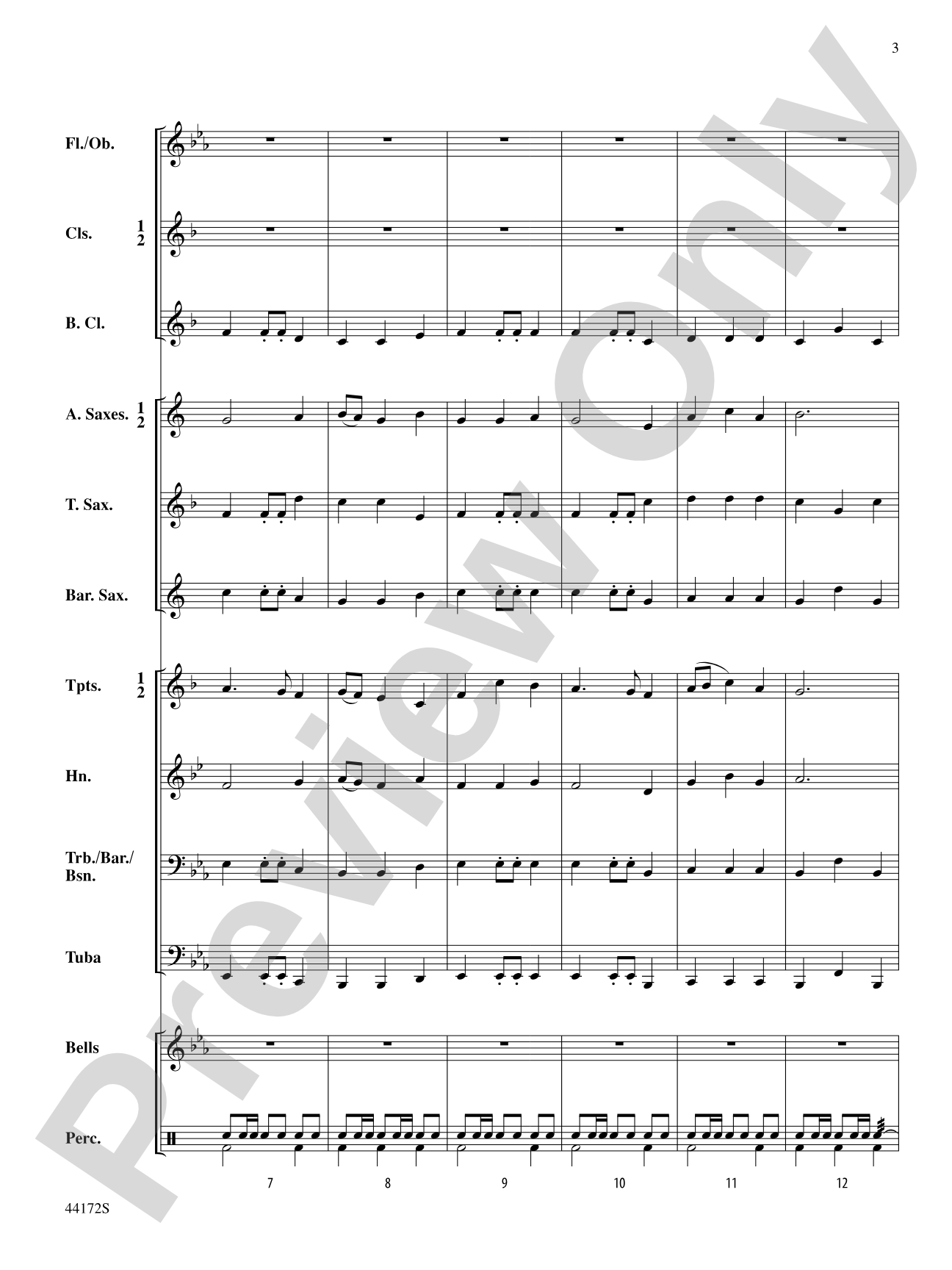 Skylight: Concert Band Conductor Score & Parts