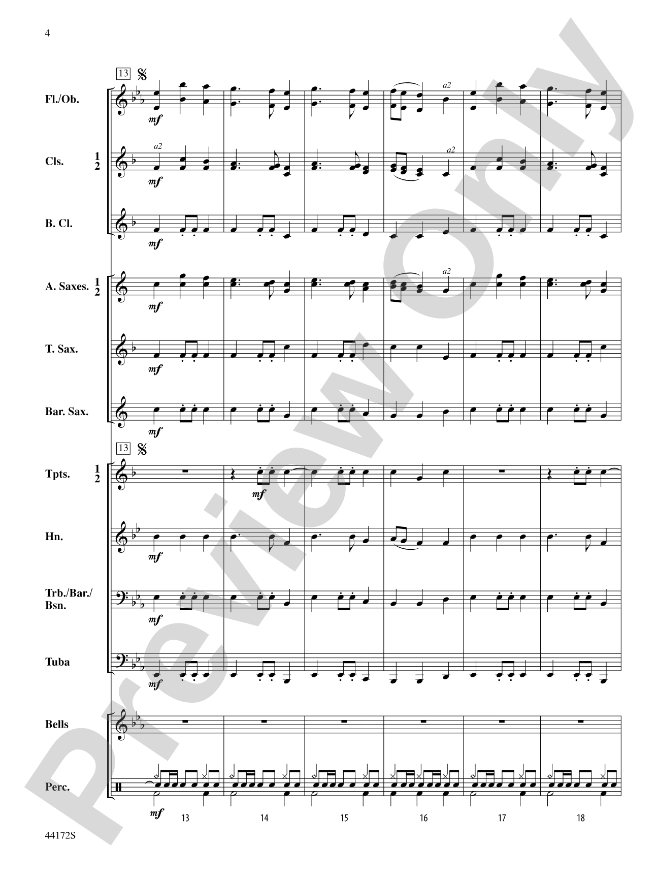 Skylight: Concert Band Conductor Score & Parts
