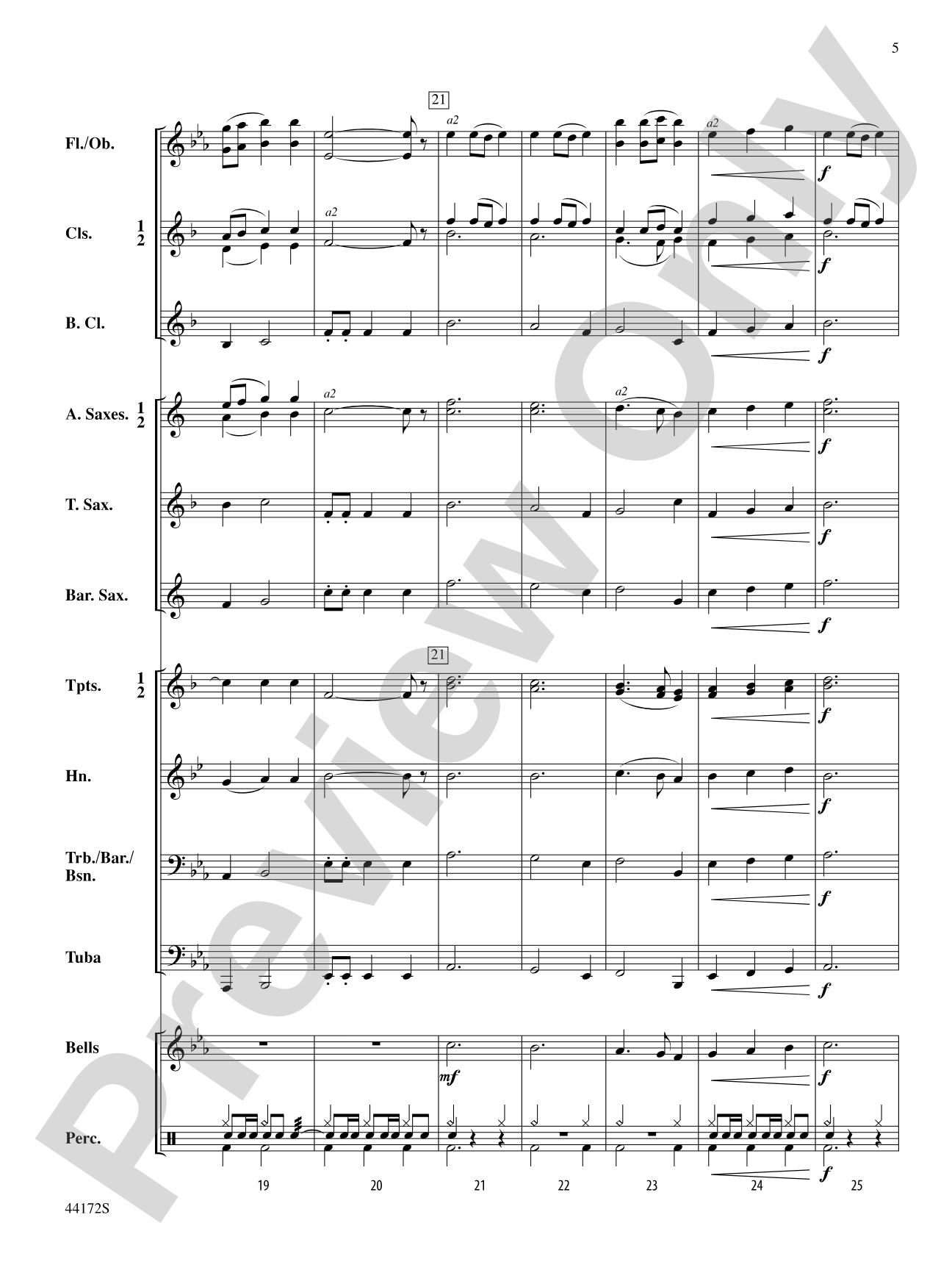 Skylight: Concert Band Conductor Score & Parts