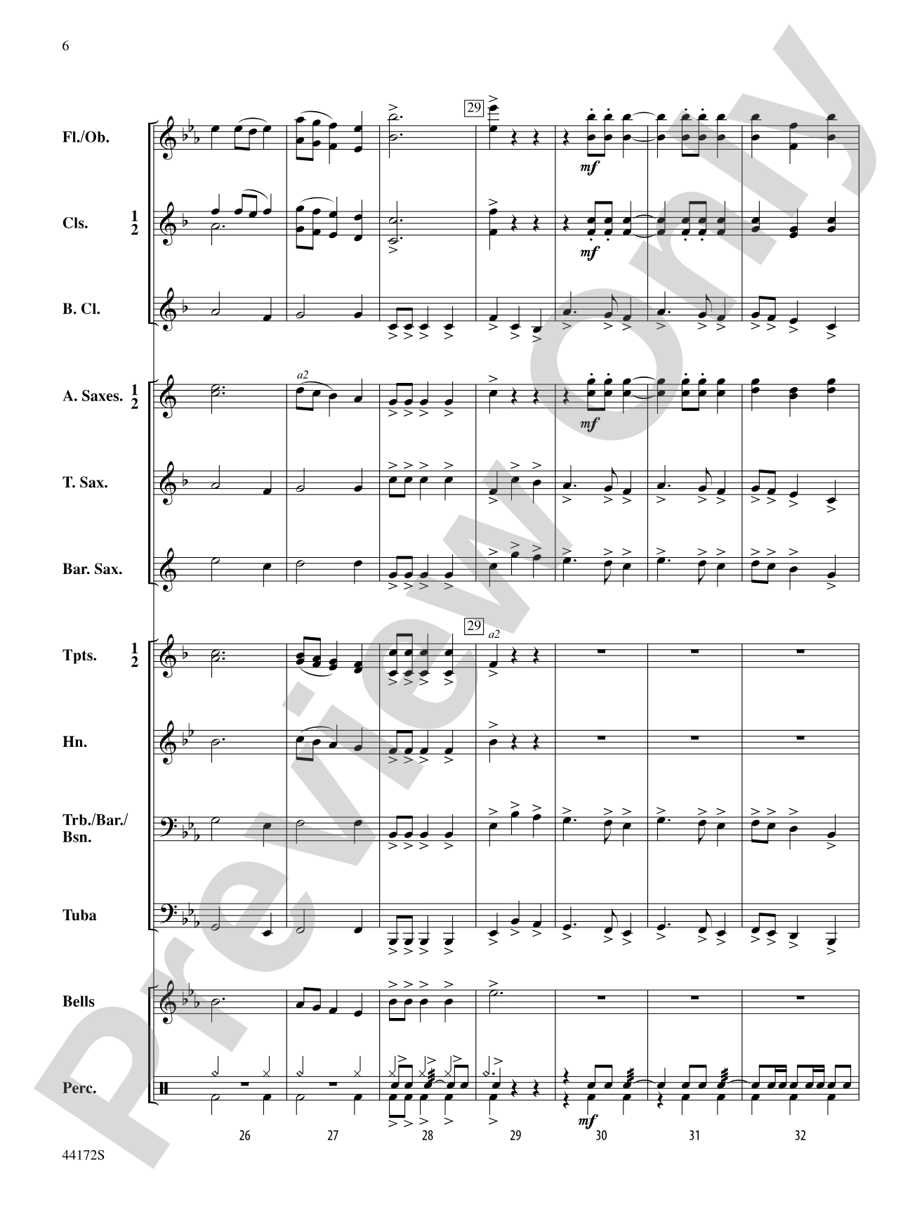 Skylight: Concert Band Conductor Score & Parts