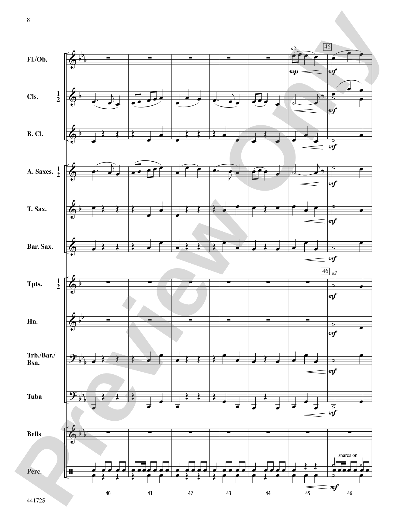 Skylight: Concert Band Conductor Score & Parts