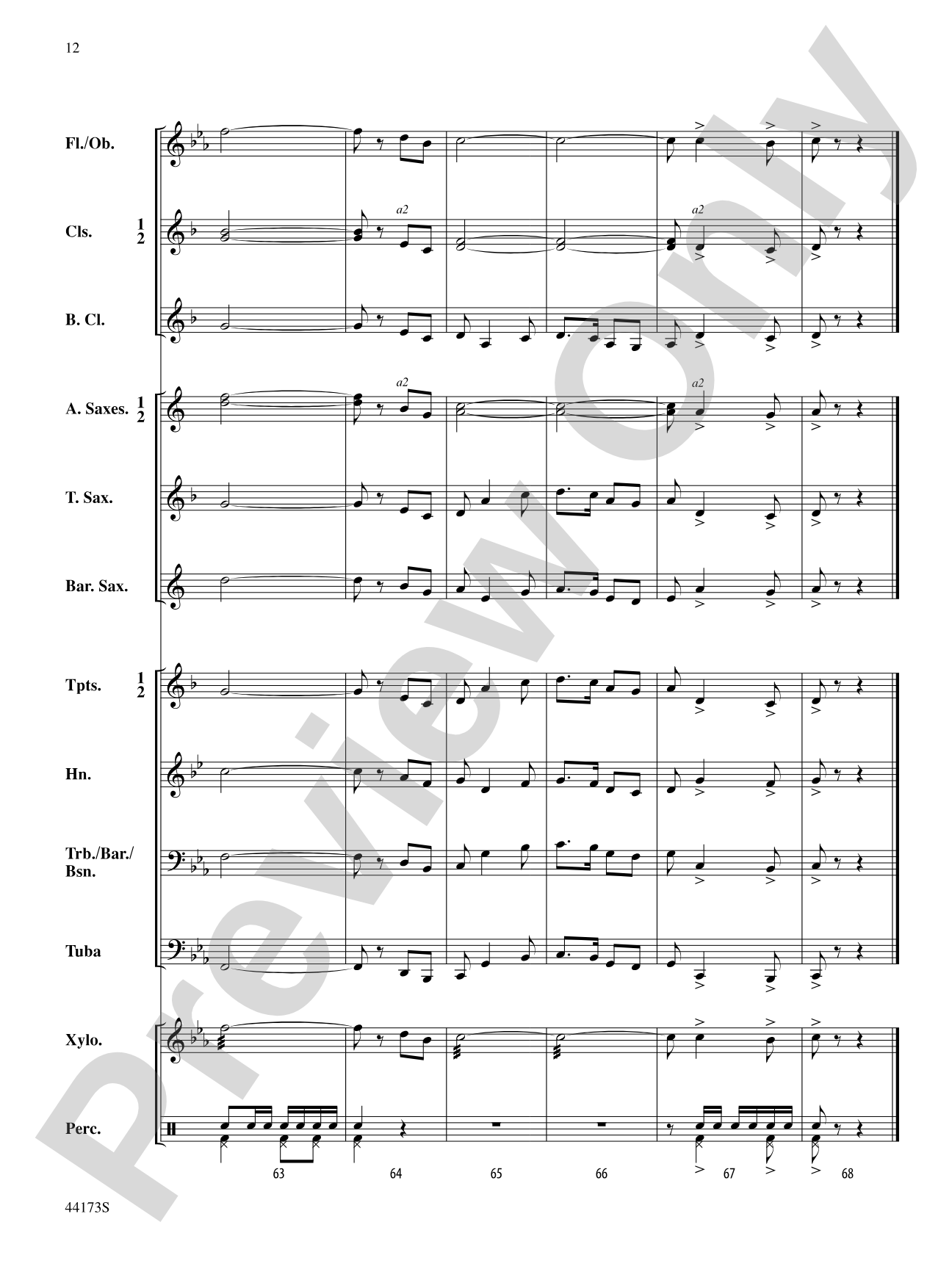 Cape Breton March: Concert Band Conductor Score & Parts