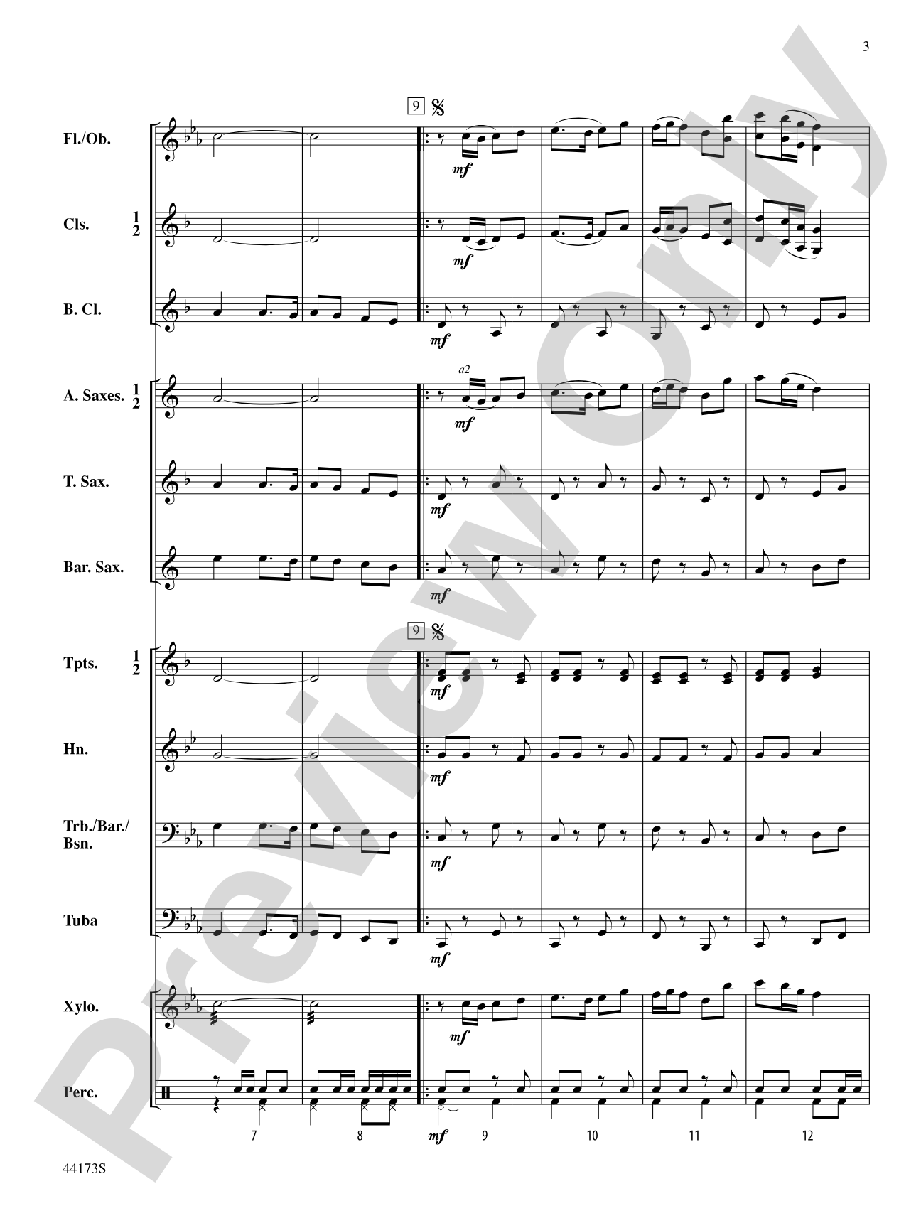 Cape Breton March: Concert Band Conductor Score & Parts