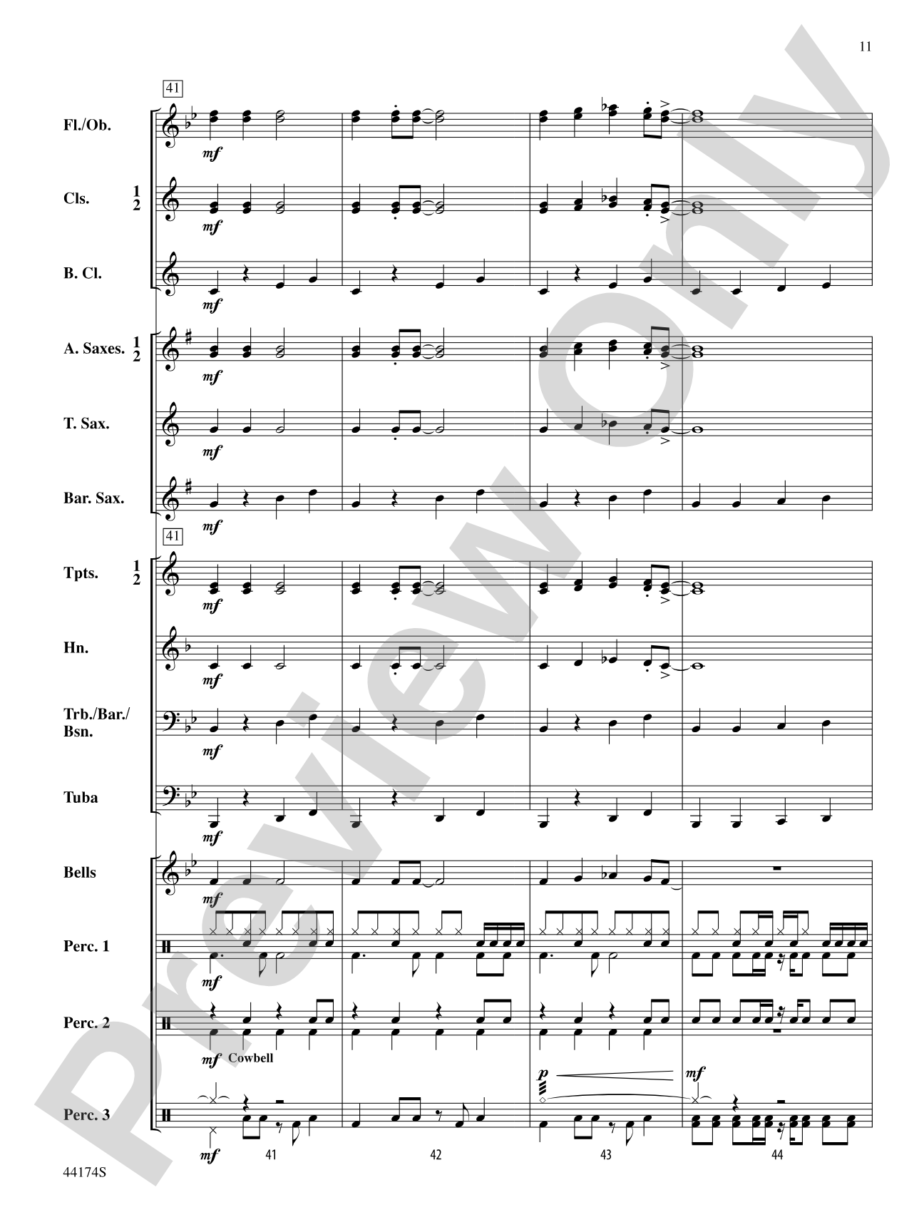 Rockin' Through the Snow: Concert Band Conductor Score & Parts