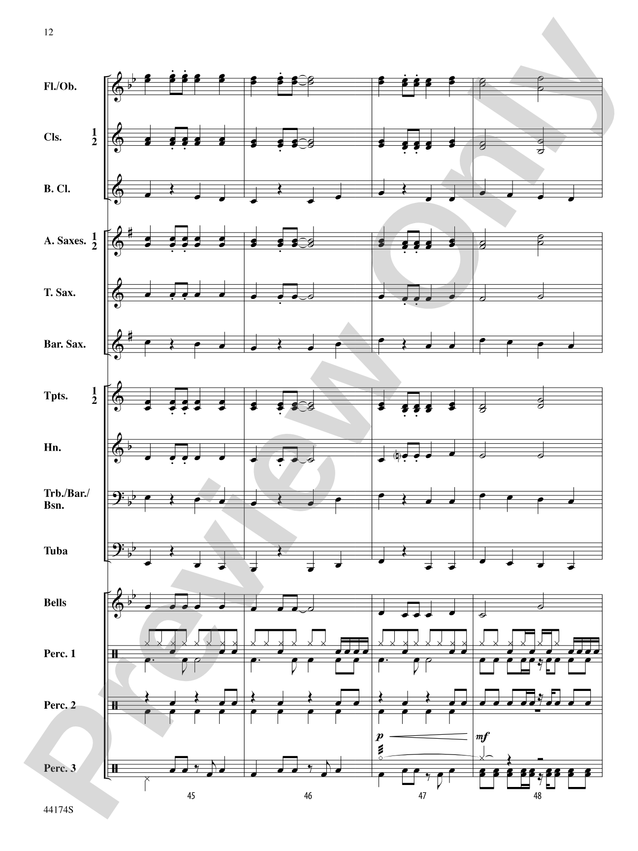 Rockin' Through the Snow: Concert Band Conductor Score & Parts
