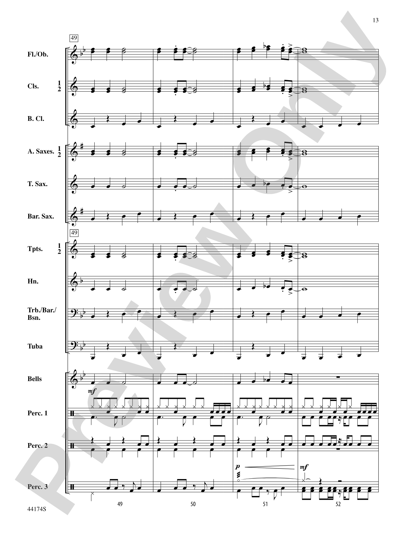 Rockin' Through the Snow: Concert Band Conductor Score & Parts