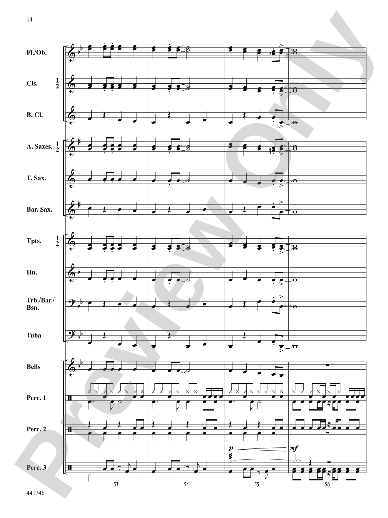 Rockin' Through the Snow: Concert Band Conductor Score & Parts