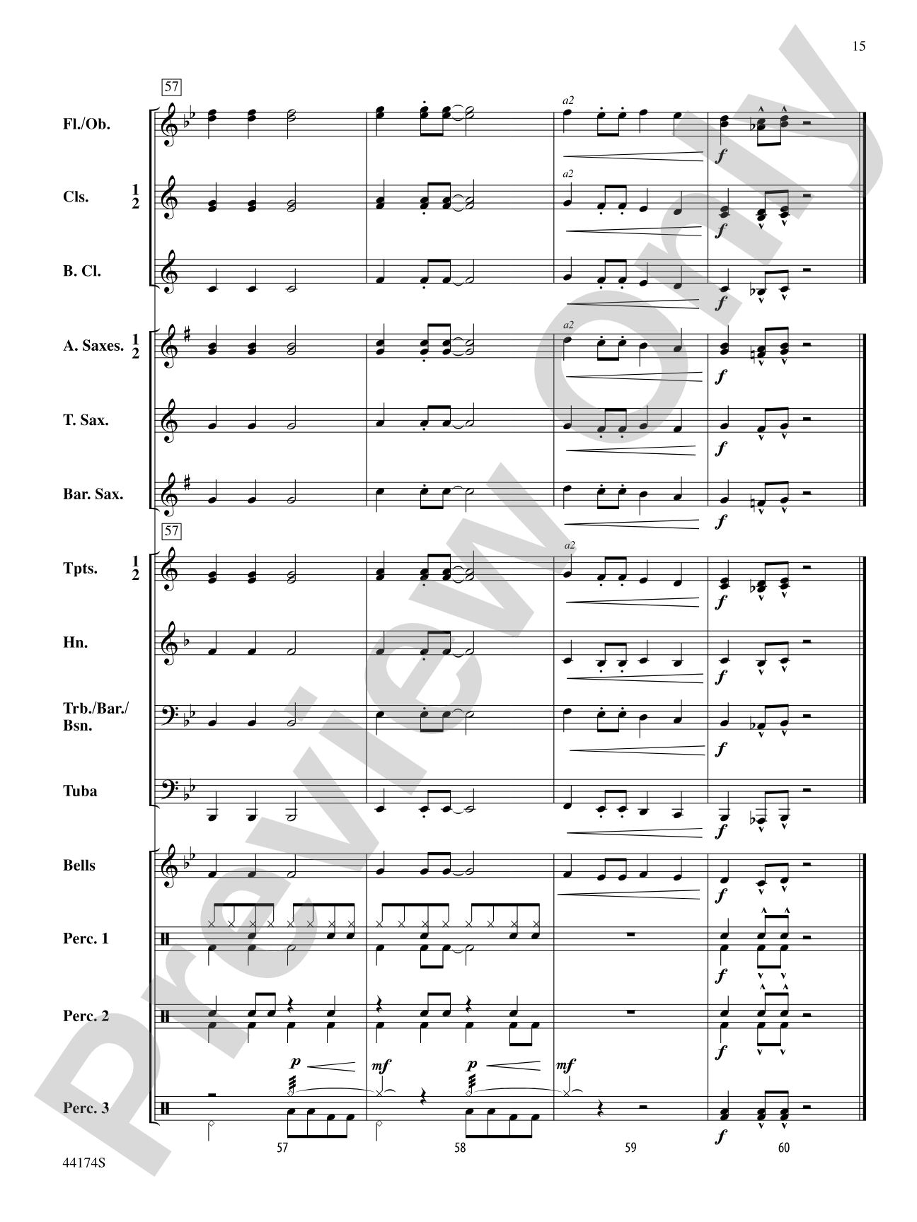 Rockin' Through the Snow: Concert Band Conductor Score & Parts