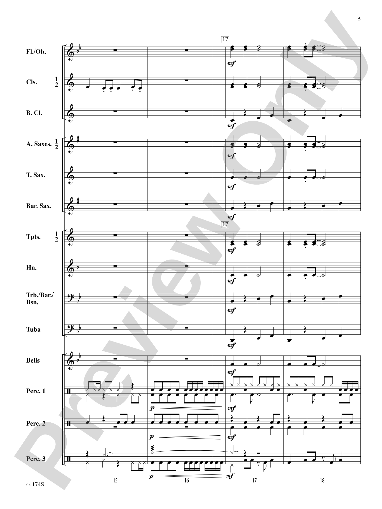 Rockin' Through the Snow: Concert Band Conductor Score & Parts