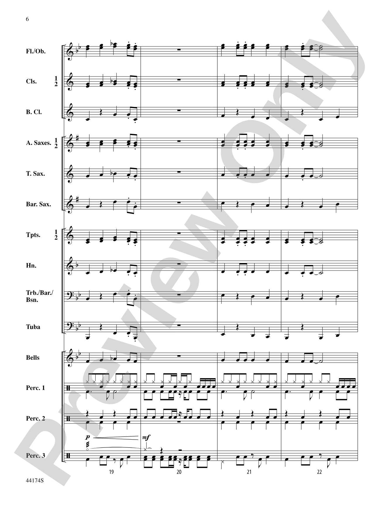 Rockin' Through the Snow: Concert Band Conductor Score & Parts