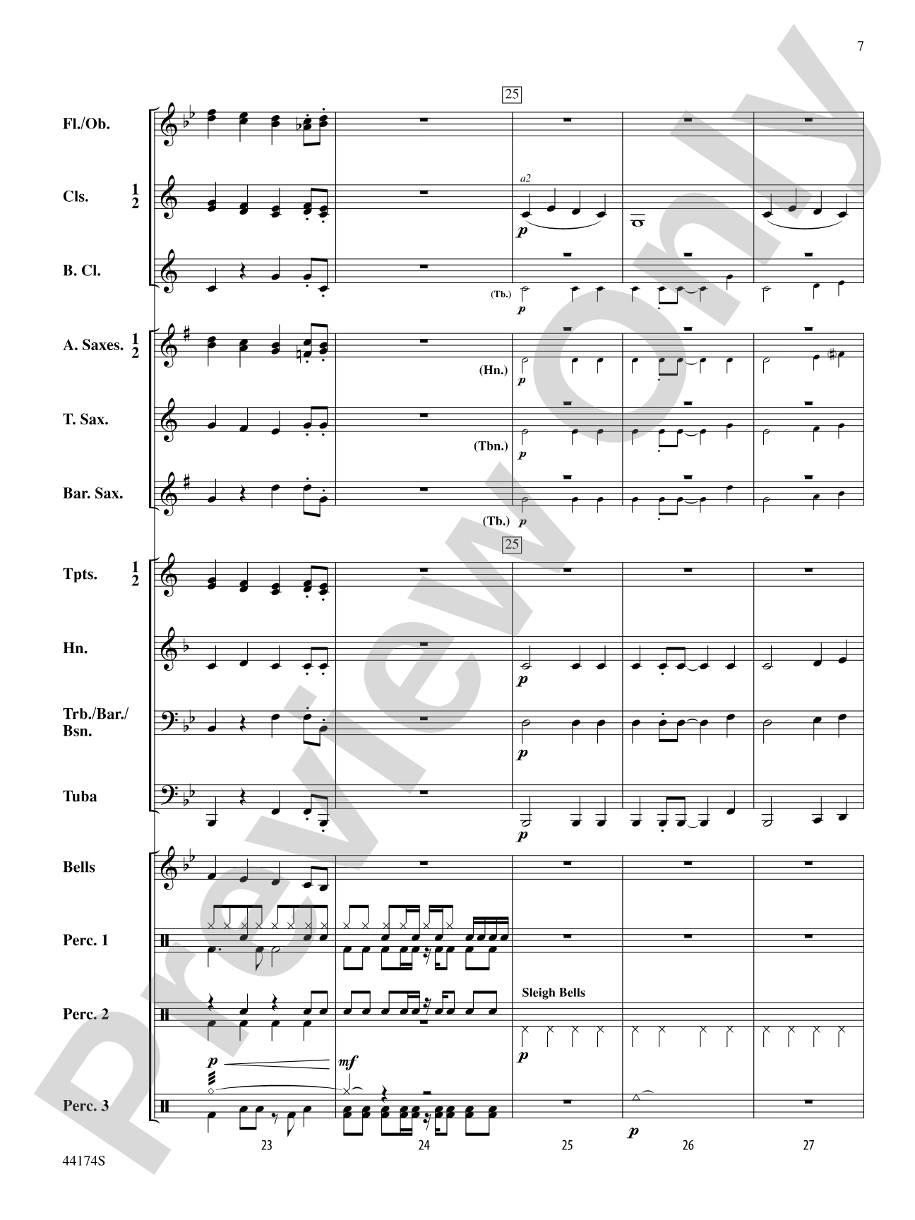 Rockin' Through the Snow: Concert Band Conductor Score & Parts