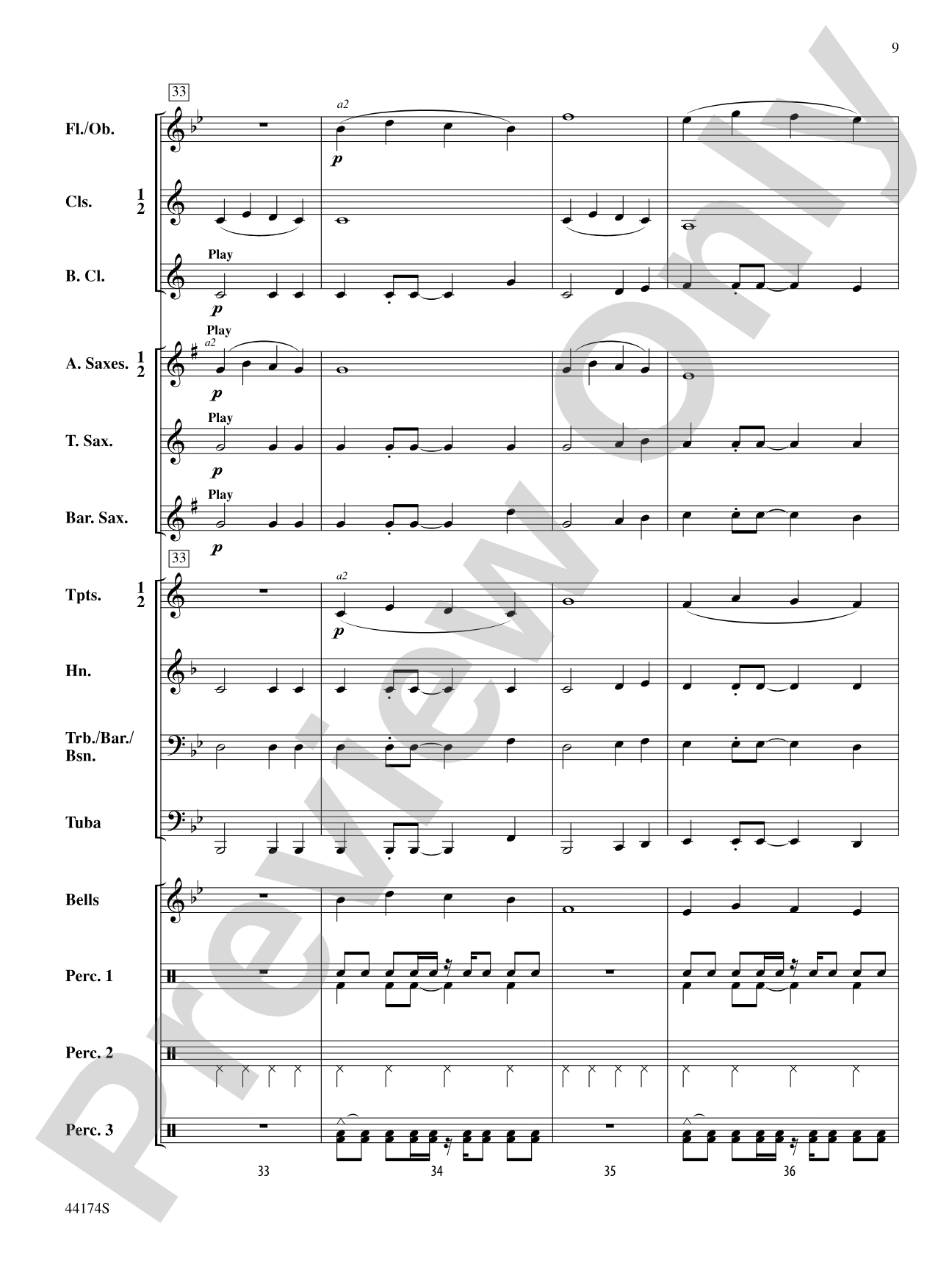 Rockin' Through the Snow: Concert Band Conductor Score & Parts