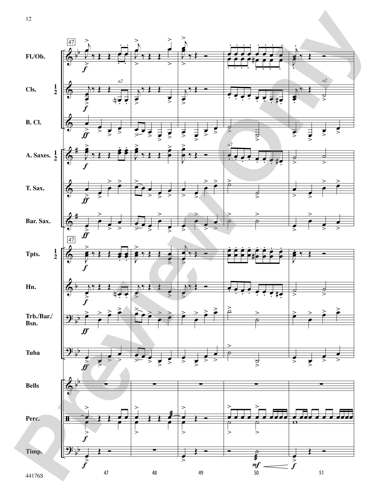 Epic: Concert Band Conductor Score & Parts